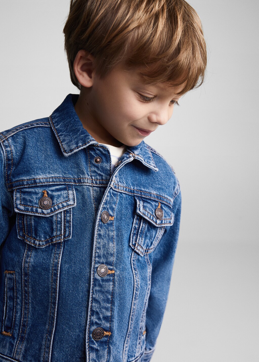 Cotton denim jacket - Baby boys | MANGO OUTLET USA