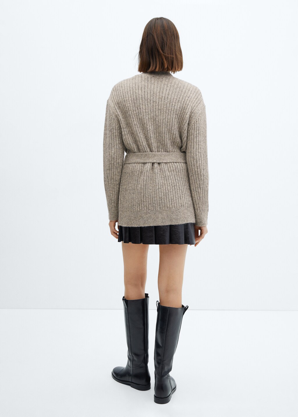 Buttoned ribbed cardigan - Women | MANGO OUTLET USA Buttoned ribbed cardigan - Women | MANGO OUTLET USA