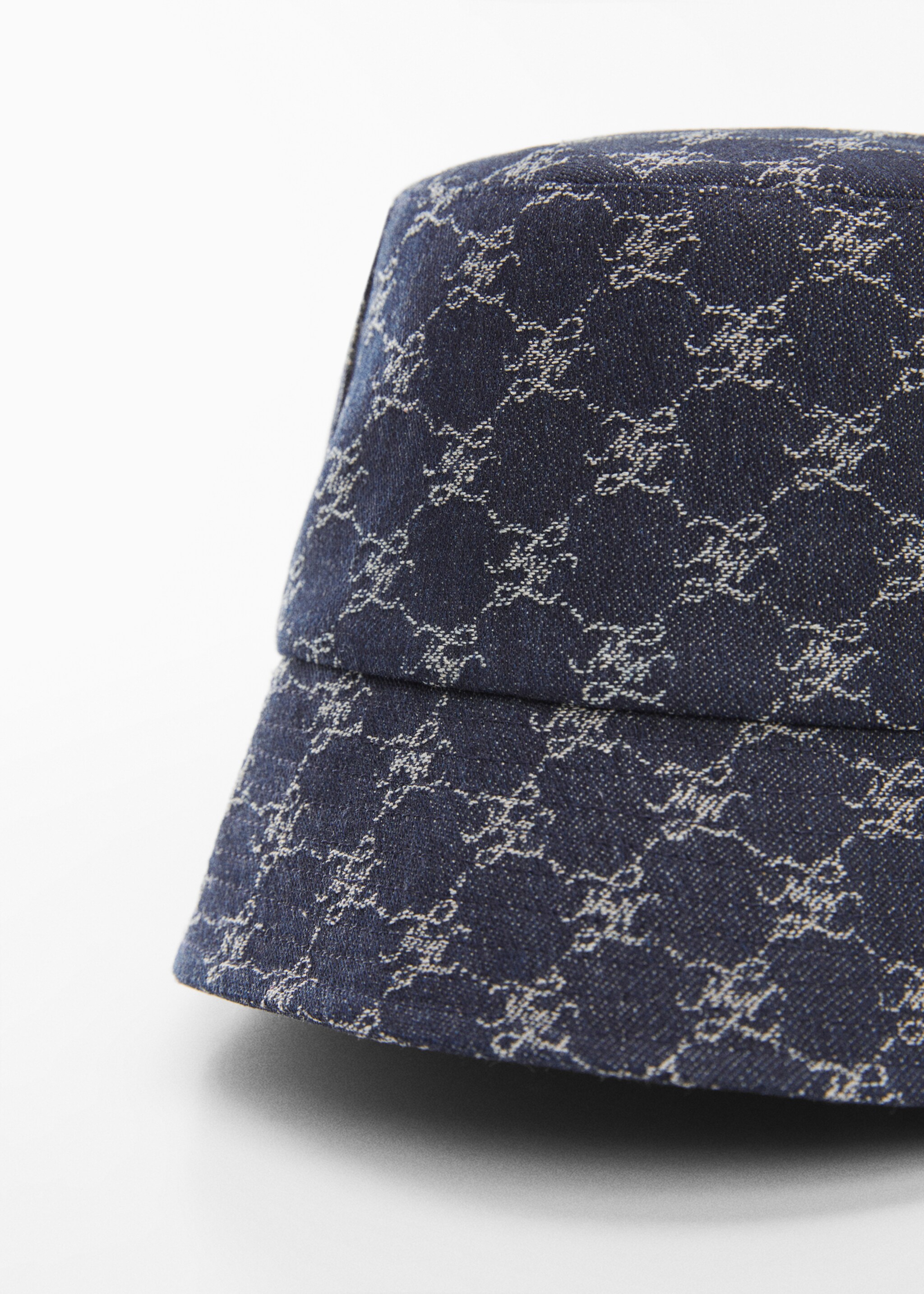 Denim bucket hat - Medium plane, Dark Blue. Ref: 67093270-00.