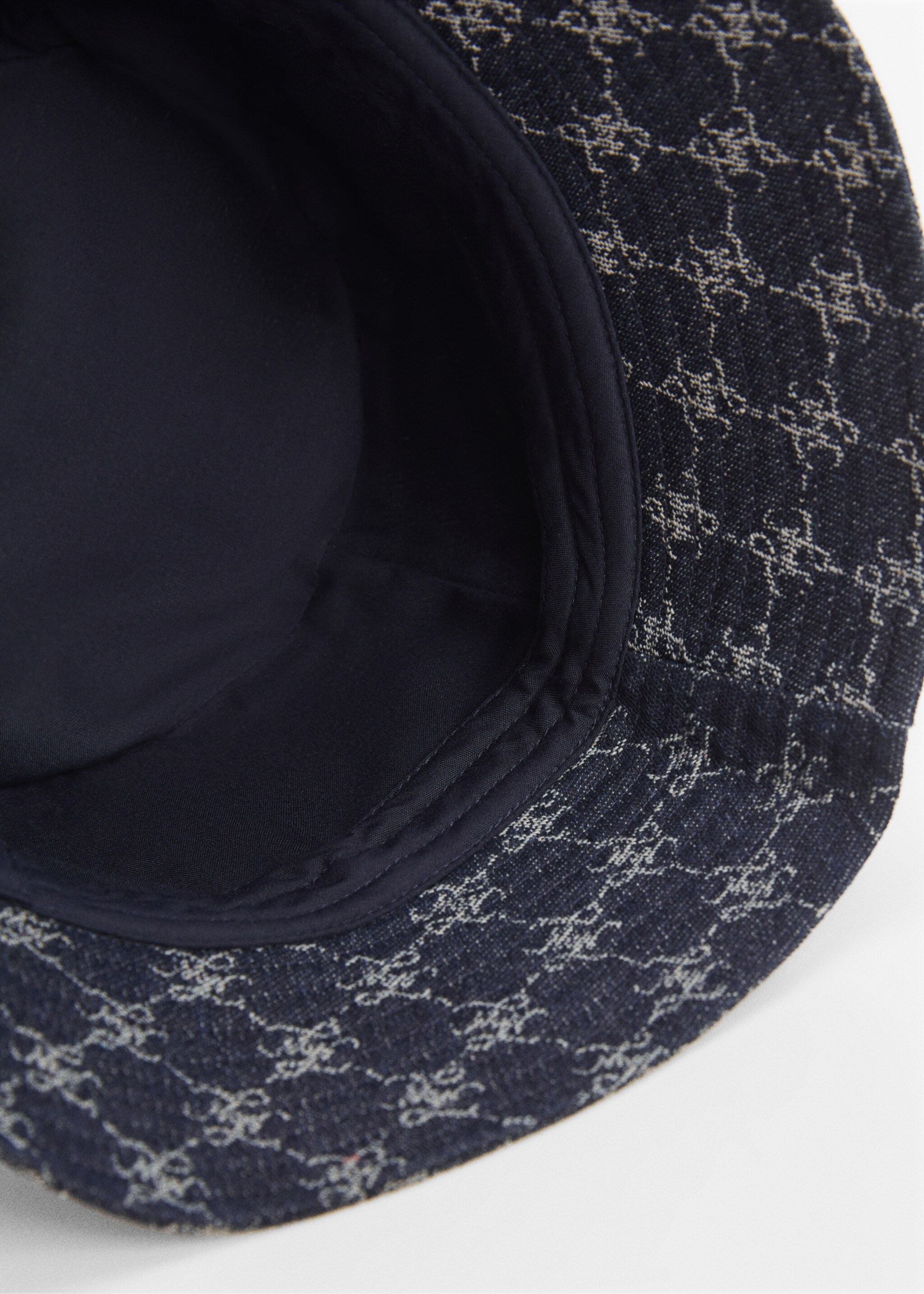 Denim bucket hat - Details of the article 1, Dark Blue. Ref: 67093270-00.