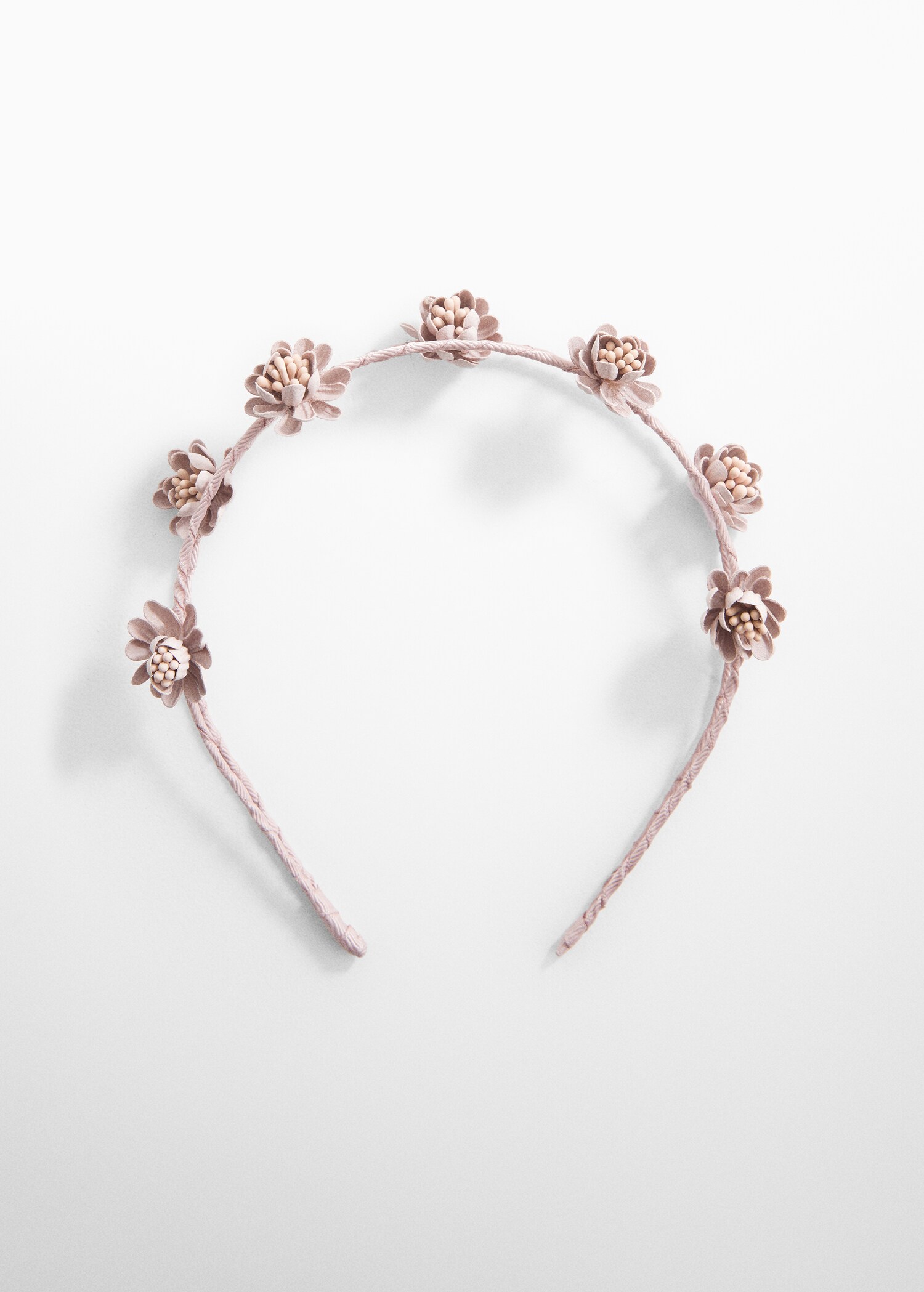 Headband with embossed flowers - Article without model