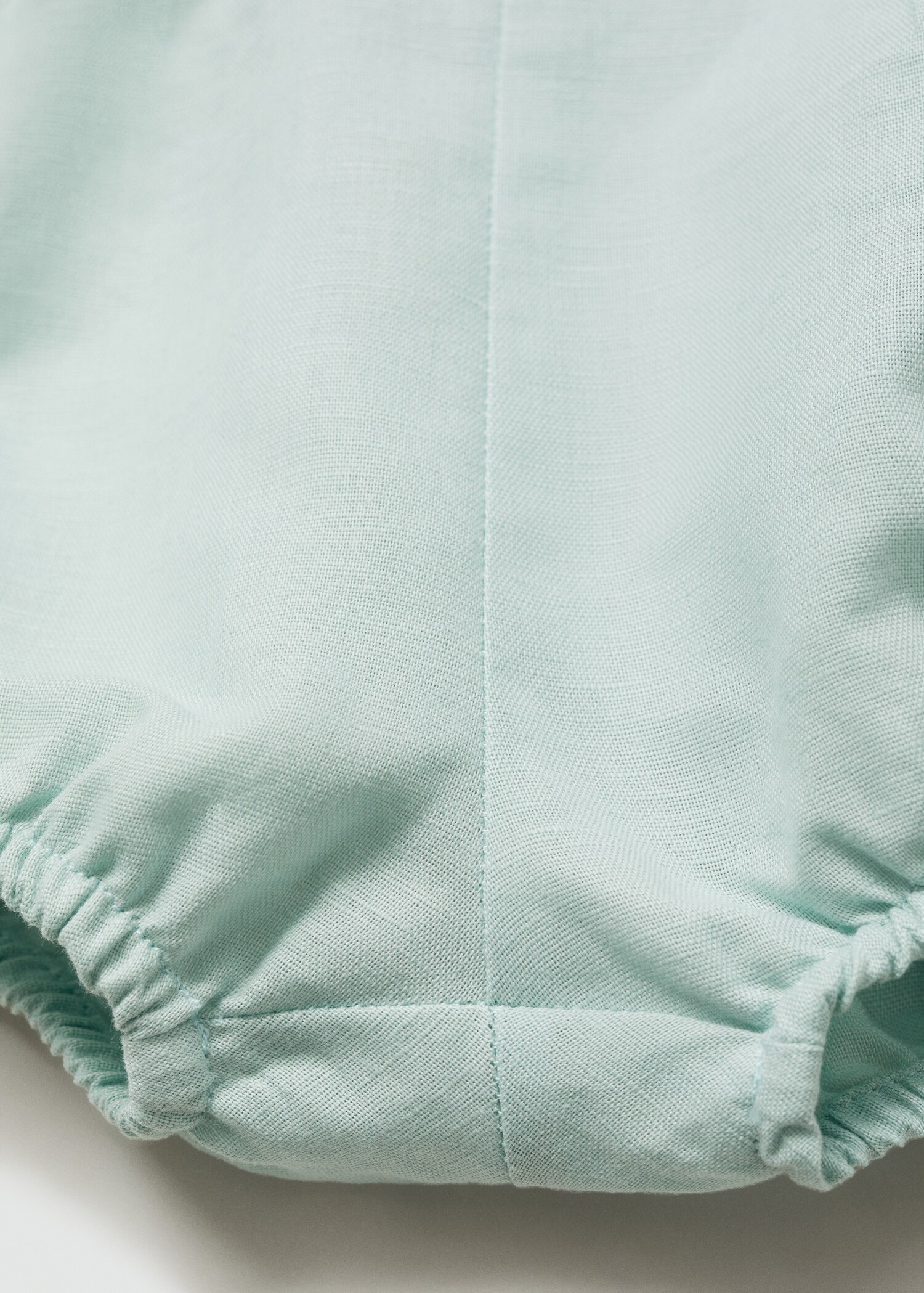 Braces linen-blend Bermuda shorts - Details of the article 8
