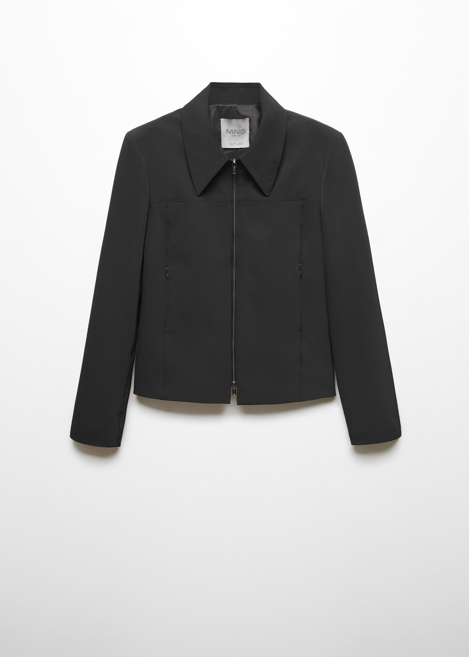 Giacca avvitata zip Donna MANGO OUTLET Italia