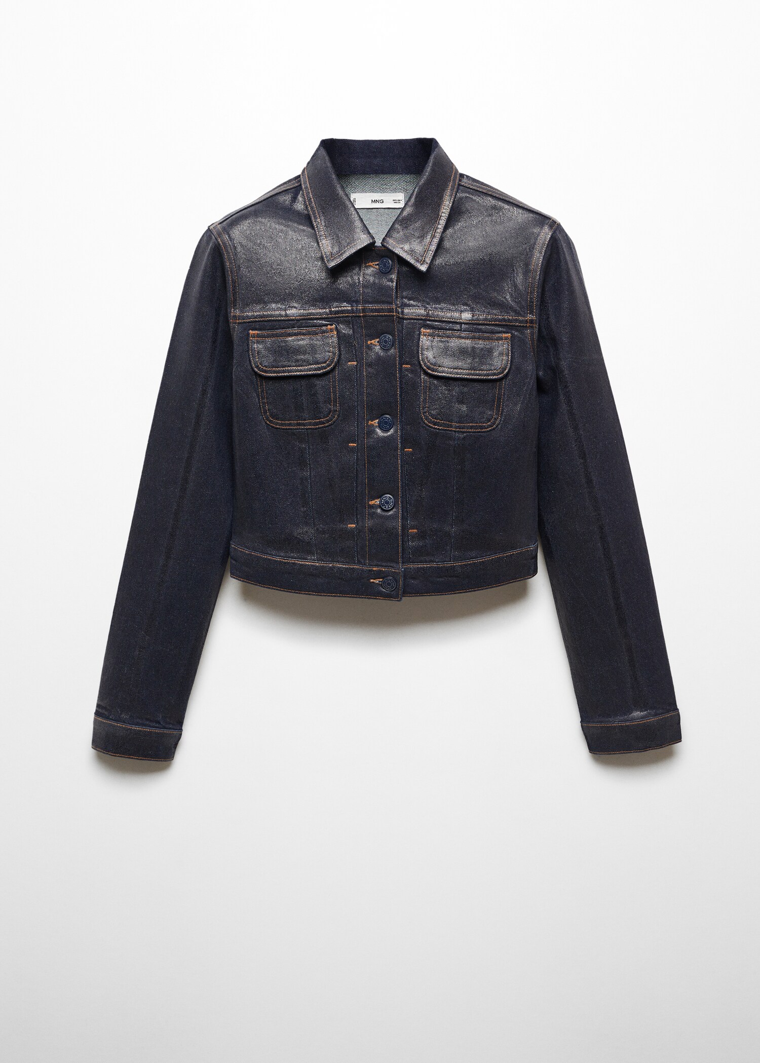 Strukturierte Jeans-Kurzjacke Foil - Artikel ohne Model