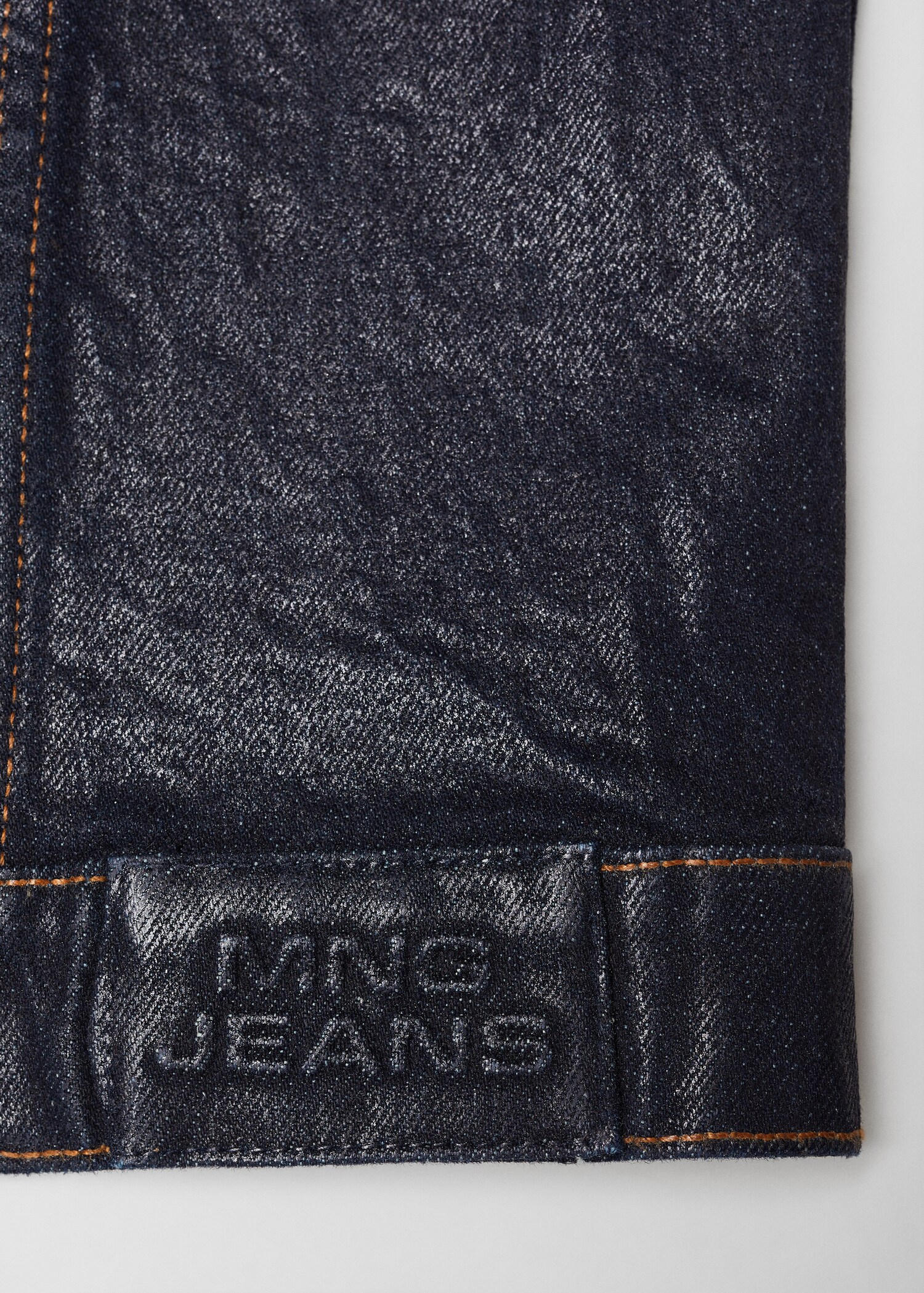 Strukturierte Jeans-Kurzjacke Foil - Detail des Artikels 7
