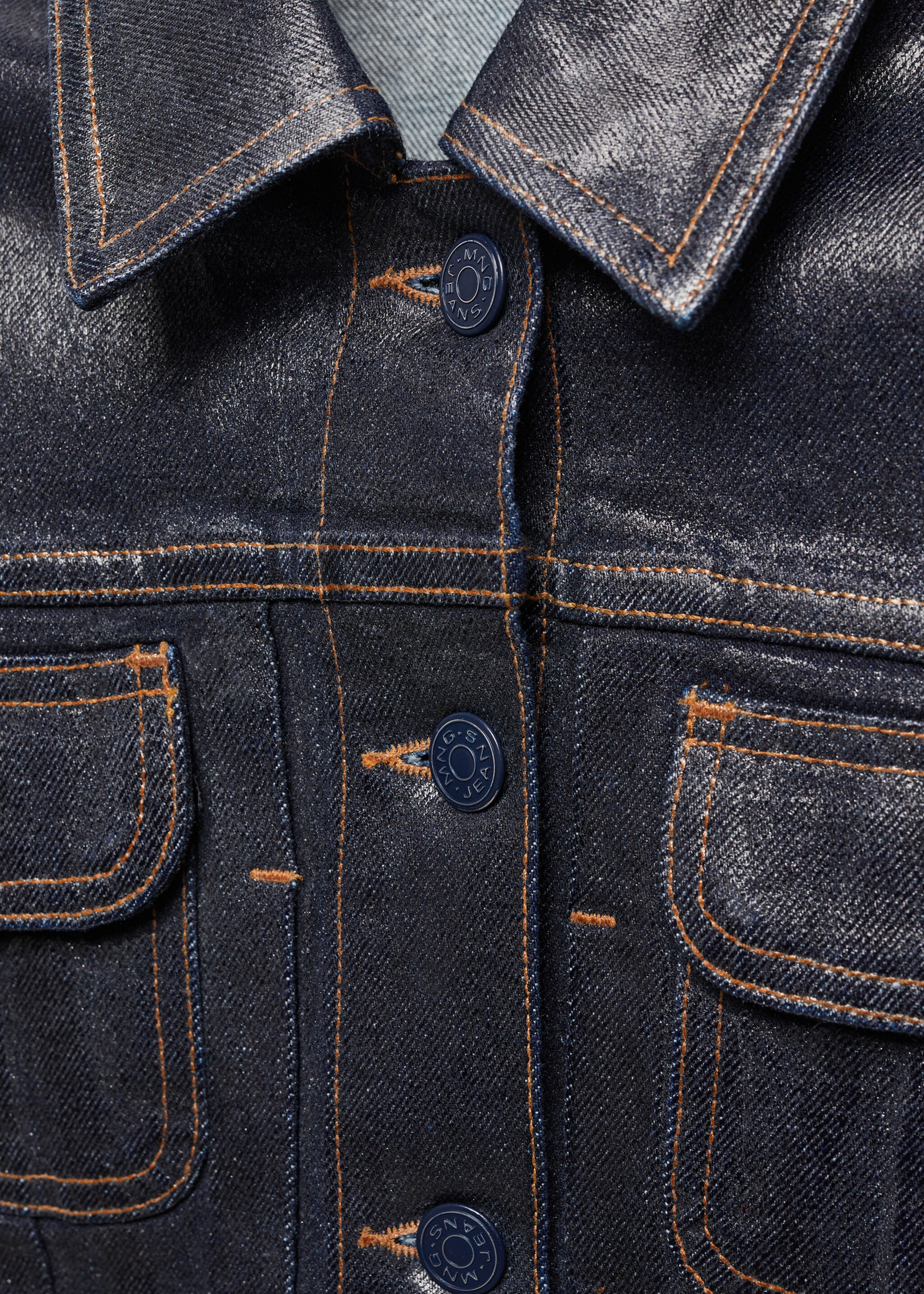 Blouson en jean structuré foil - Détail de l'article 8