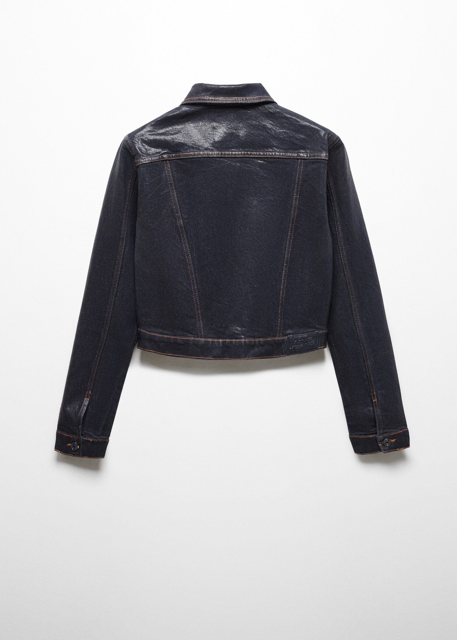 Strukturierte Jeans-Kurzjacke Foil - Detail des Artikels 9