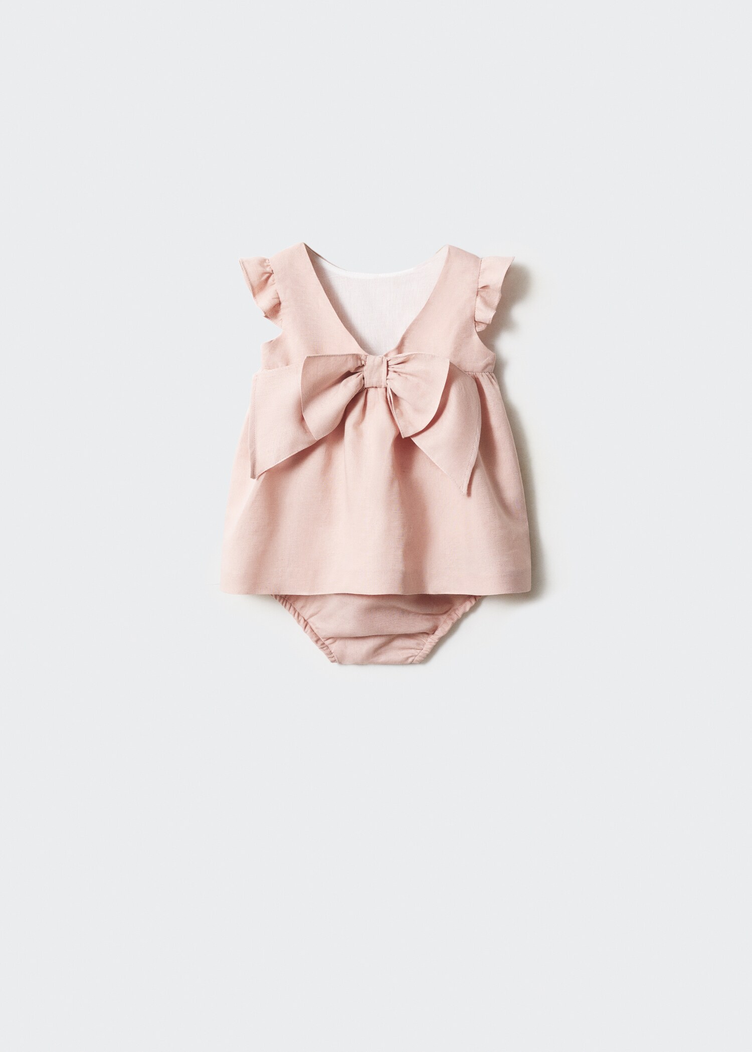 Linen dress and nappy cover - Reverse of the article