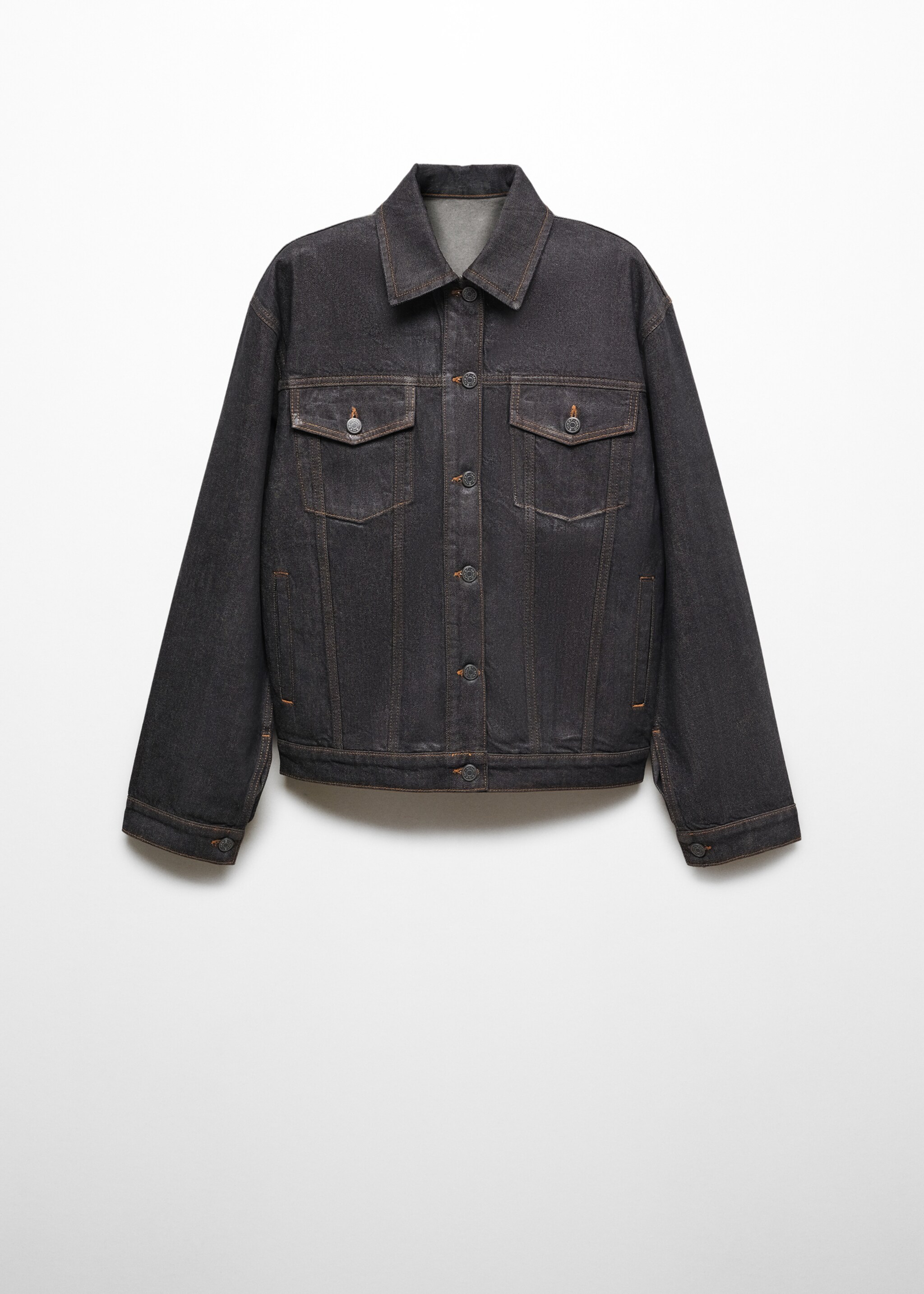 Oversized foil denim jacket - Article without model