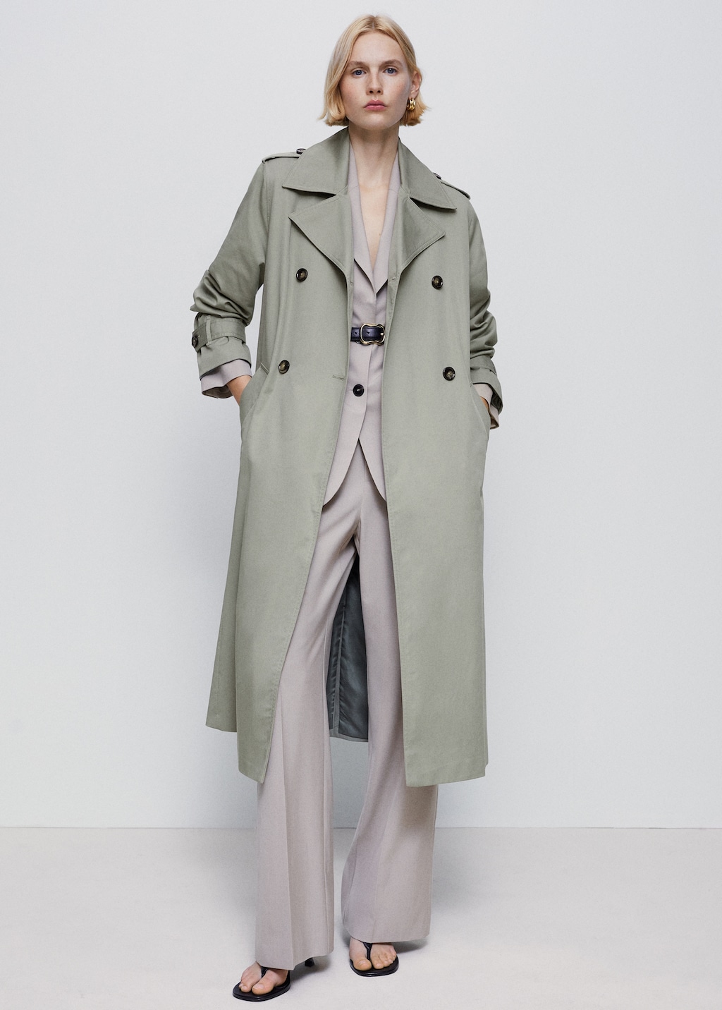 Qiaocaity Womens 2022 Long Trench Coat, Warm Outerwear