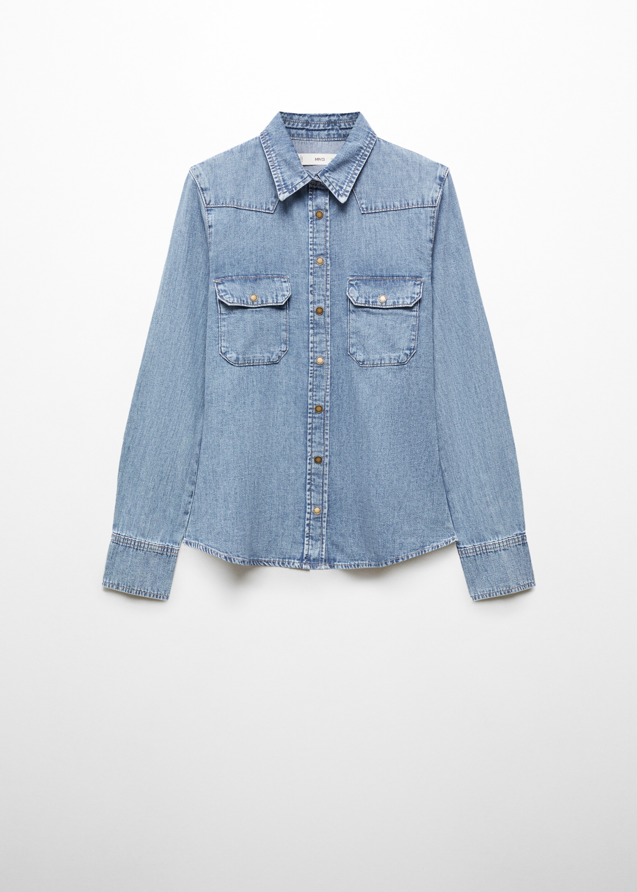 Chest-pocket denim shirt - Article without model