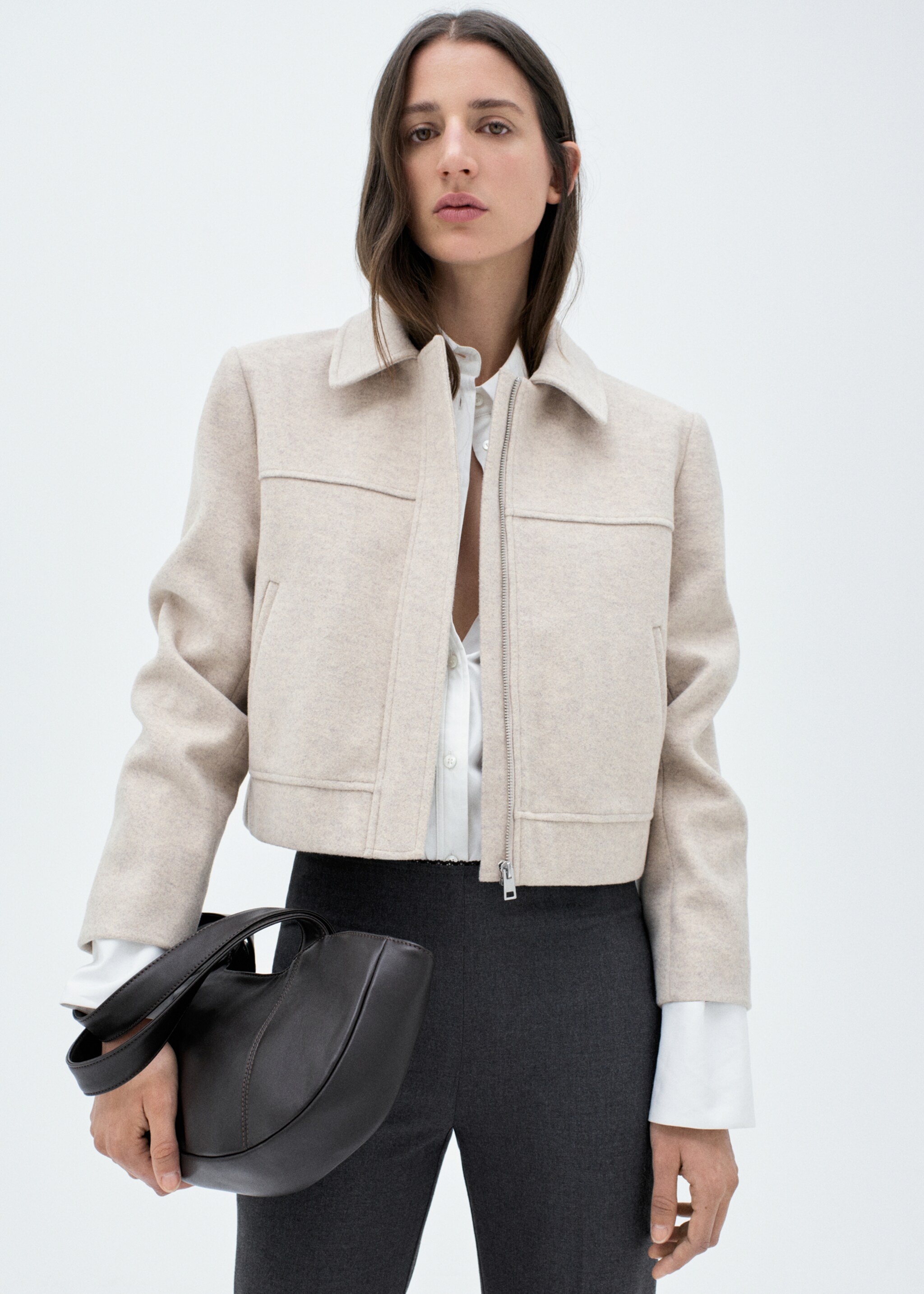 Veste zippée coutures décoratives - Détail de l'article 7