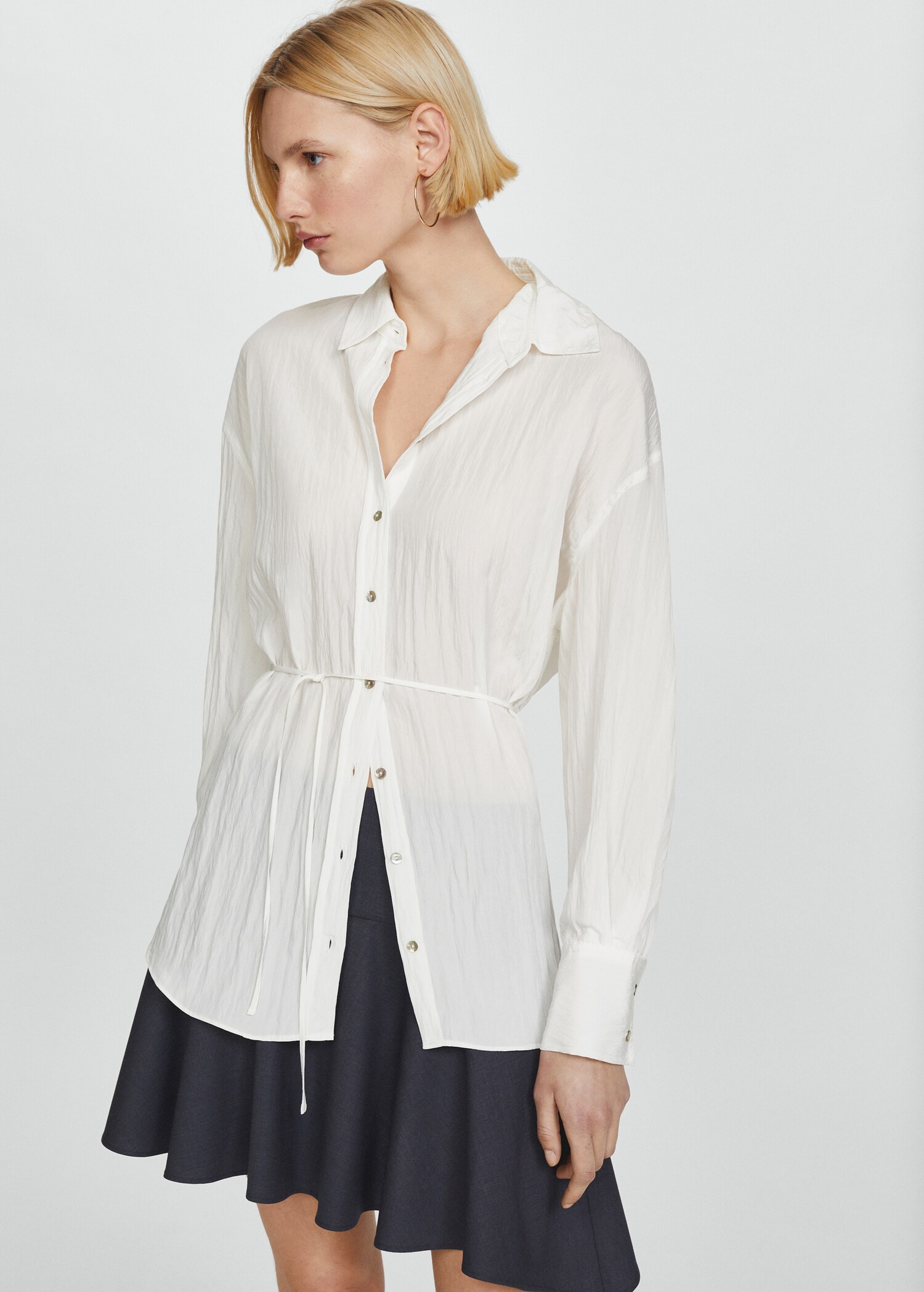 Creased-effect shirt - Medium plane
