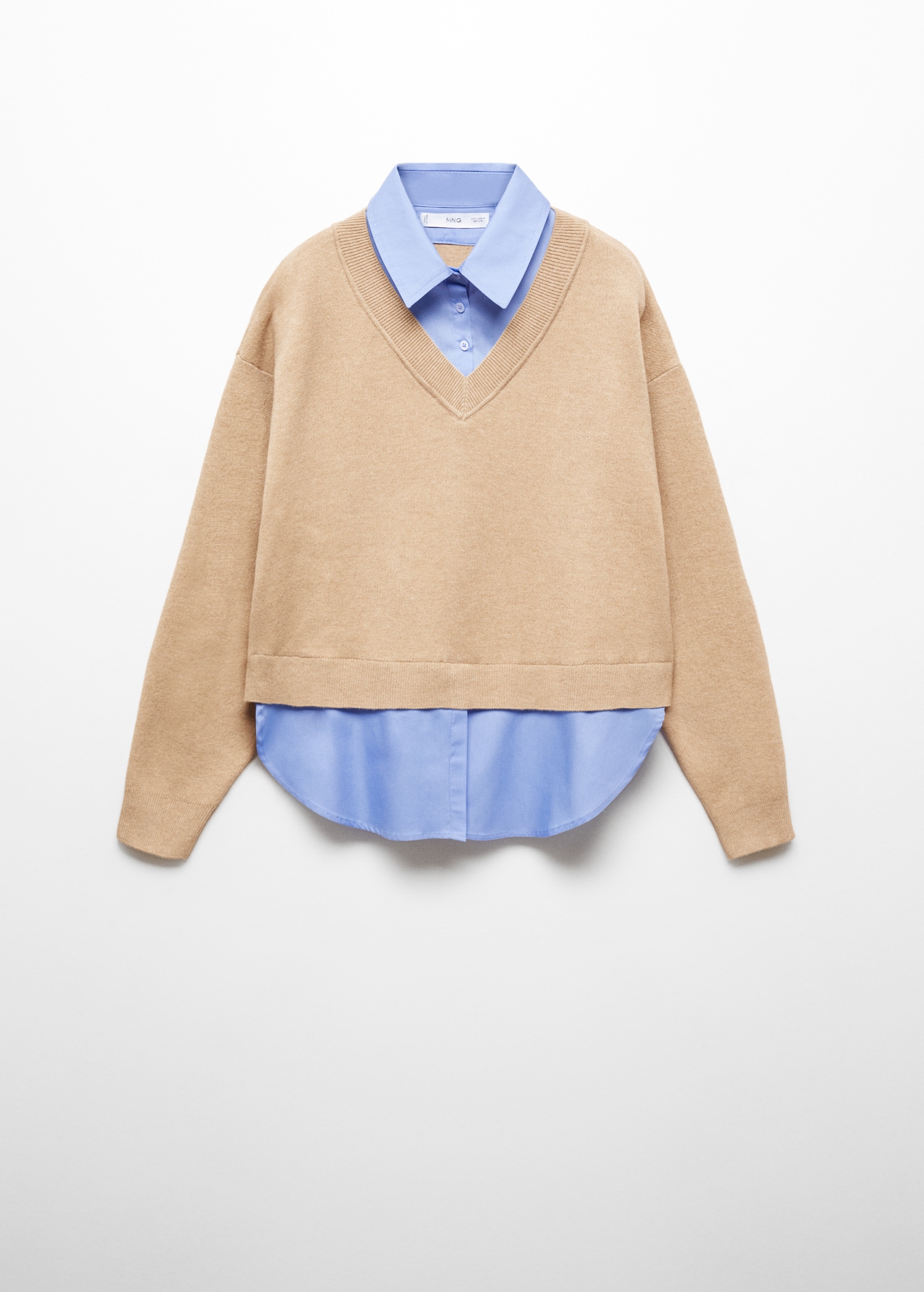 Jersey camisa combinado