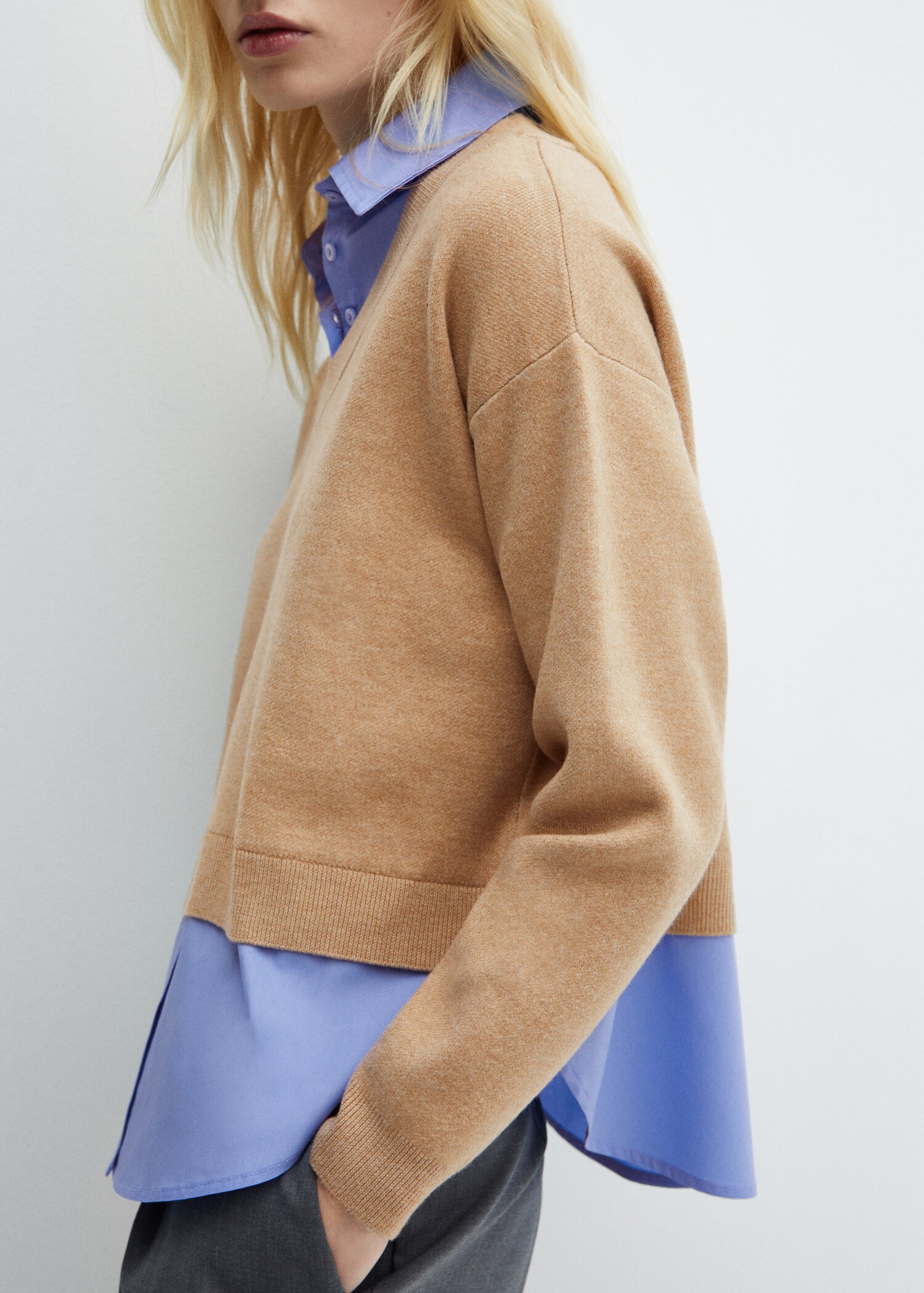 Pull-over chemise combiné - Détail de l'article 6