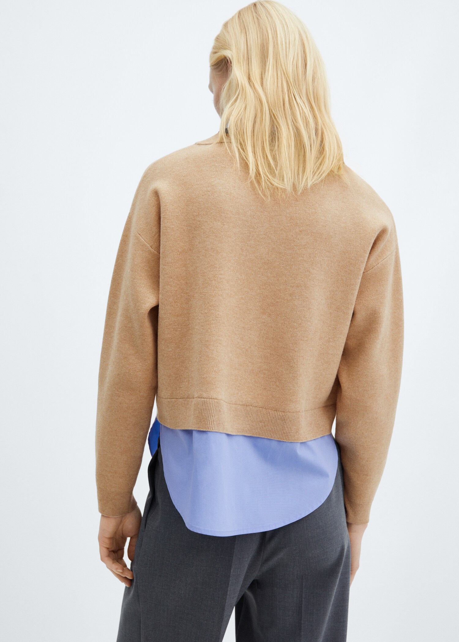 Pull-over chemise combiné - Verso de l’article