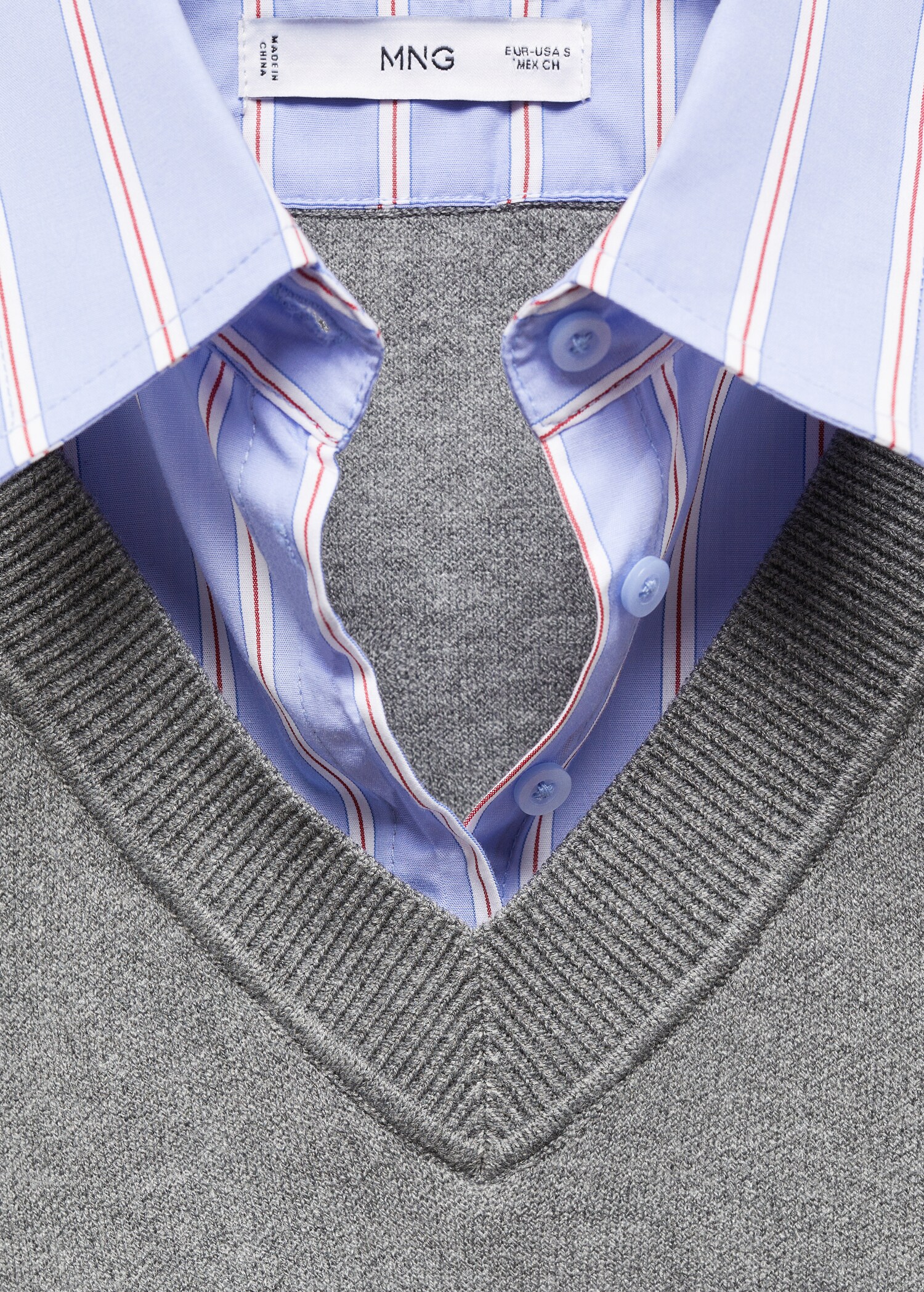 Pull-over chemise combiné - Détail de l'article 8