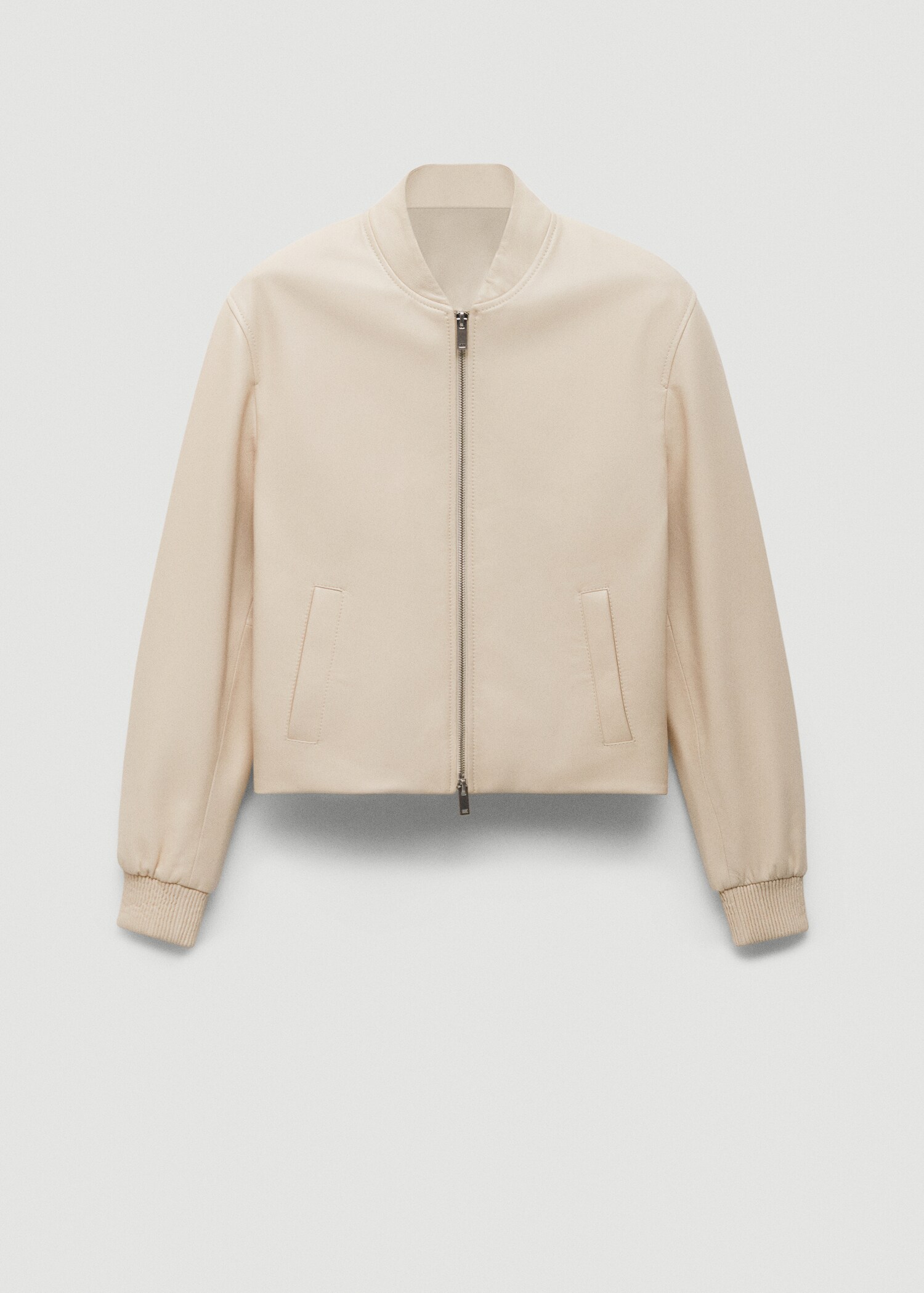 100% leather bomber jacket - Article without model
