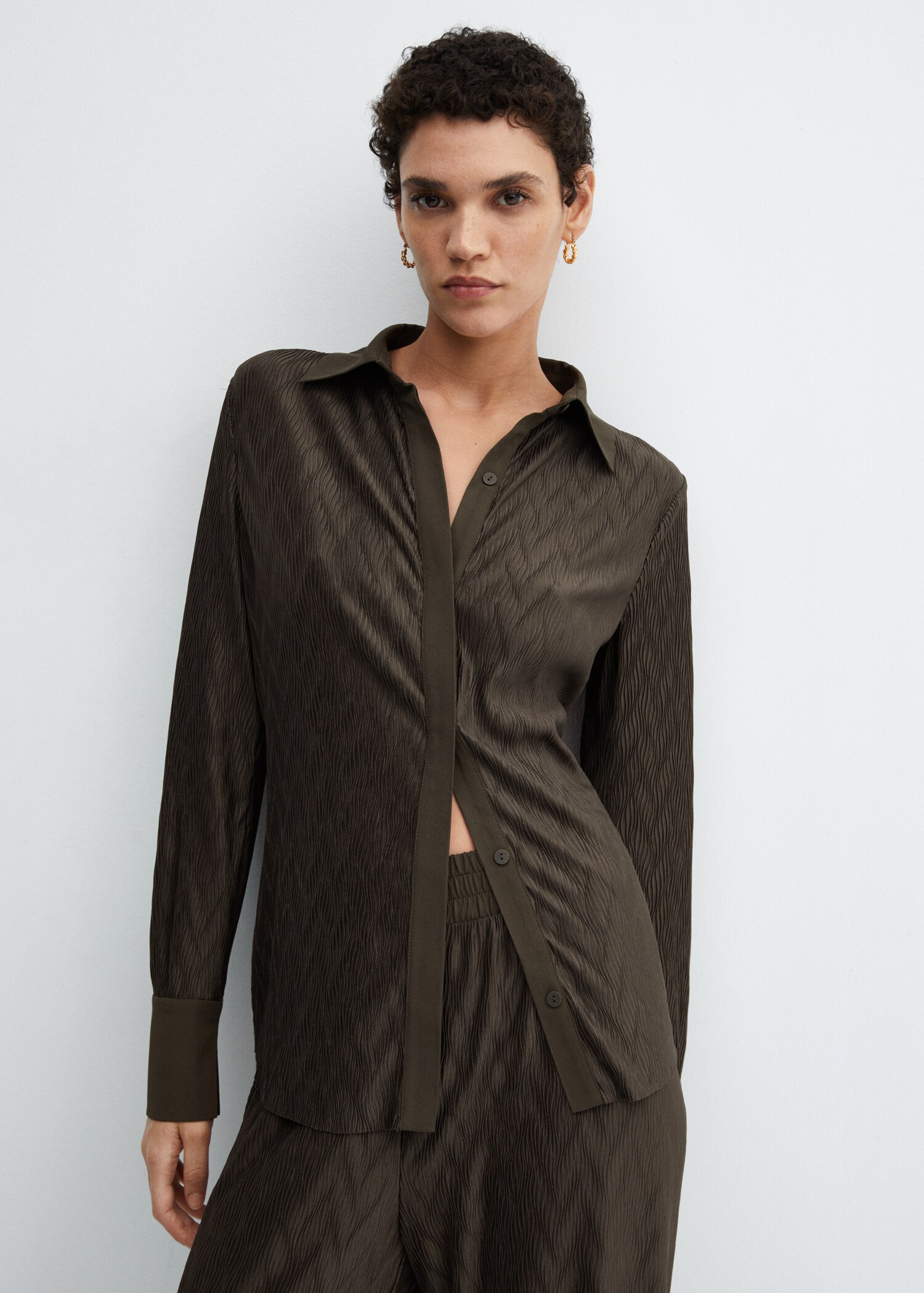 Camicia texture bottoni - Piano medio