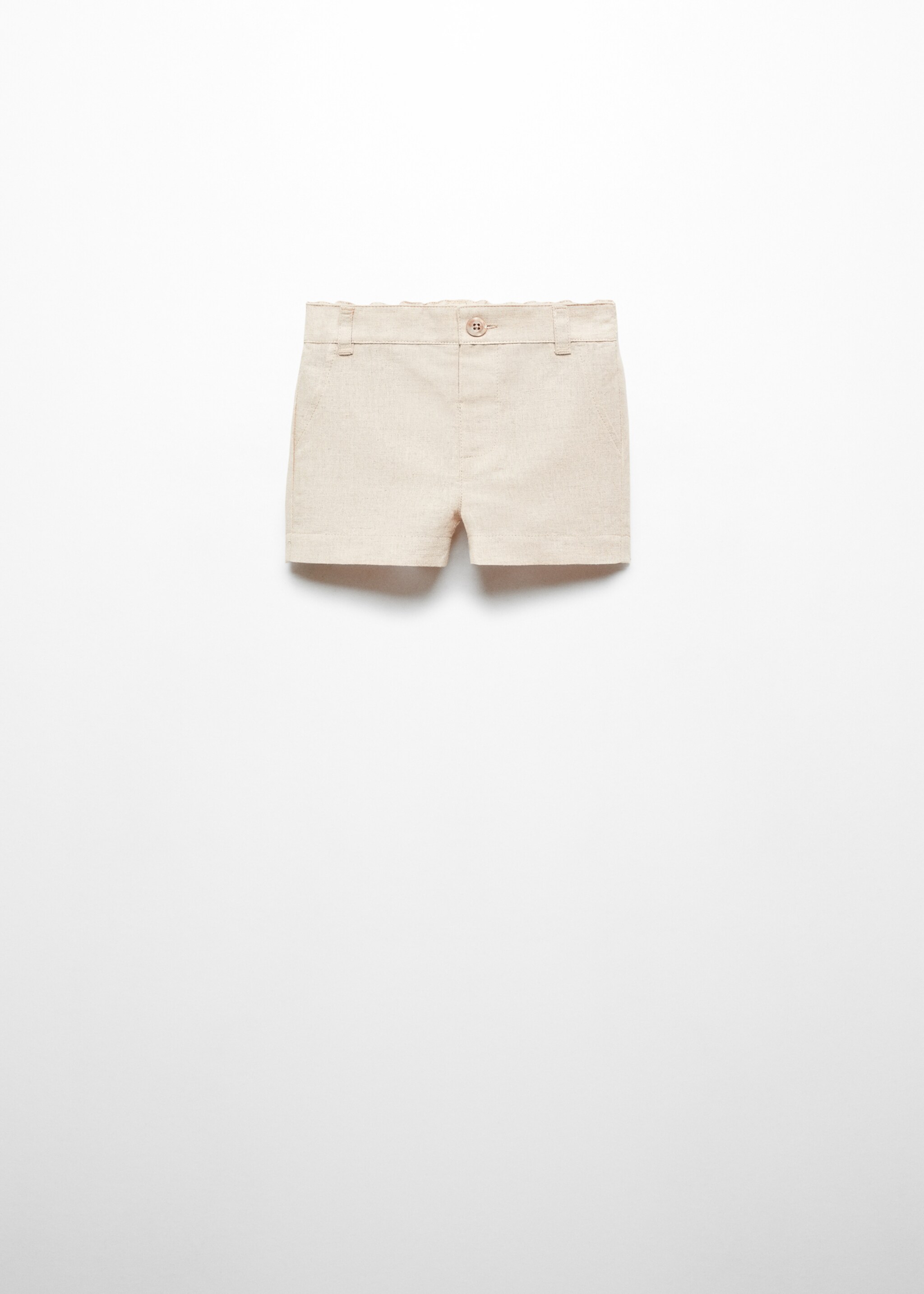 Linen-blend Bermuda shorts - Article without model