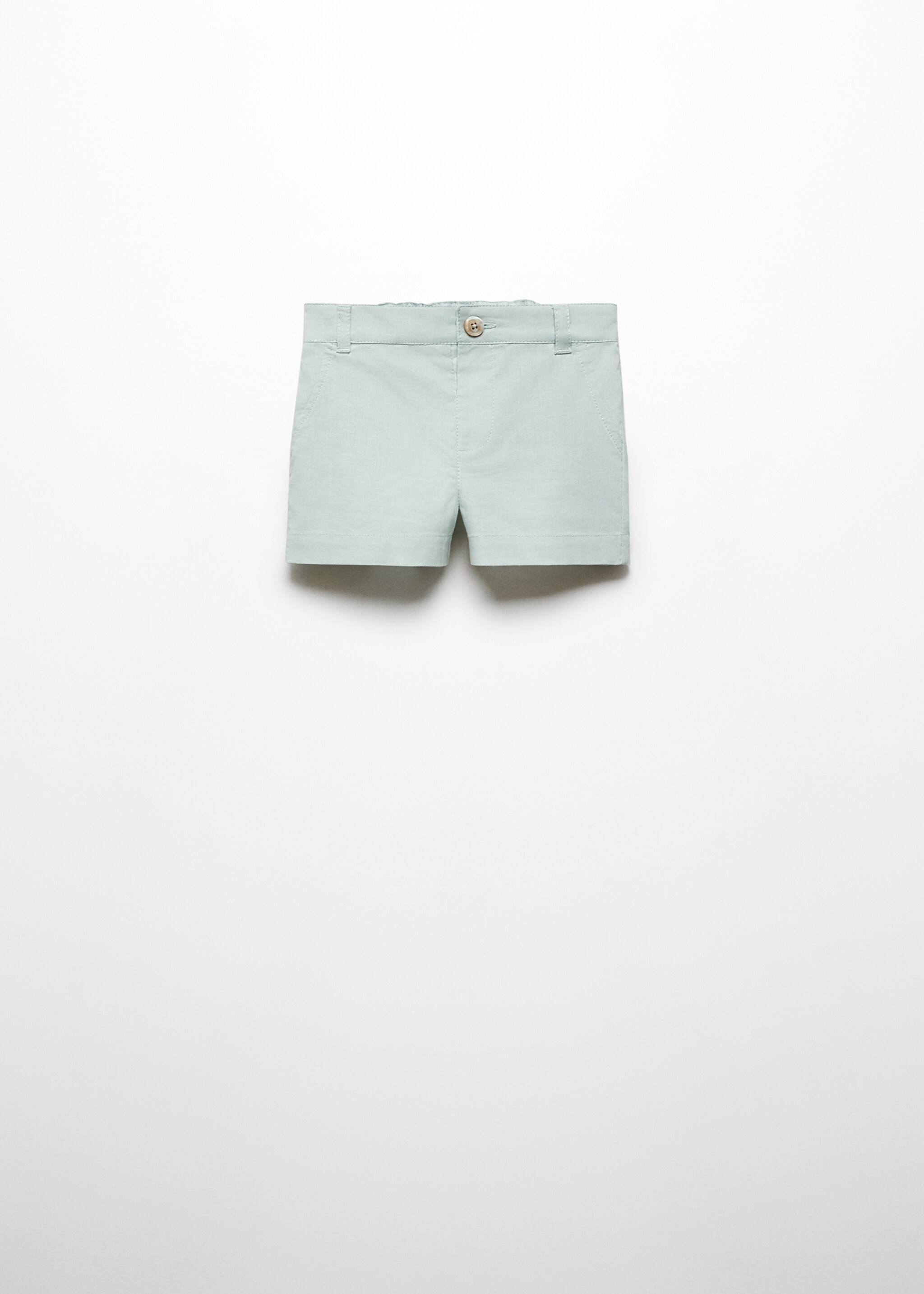 Linen-blend Bermuda shorts - Article without model