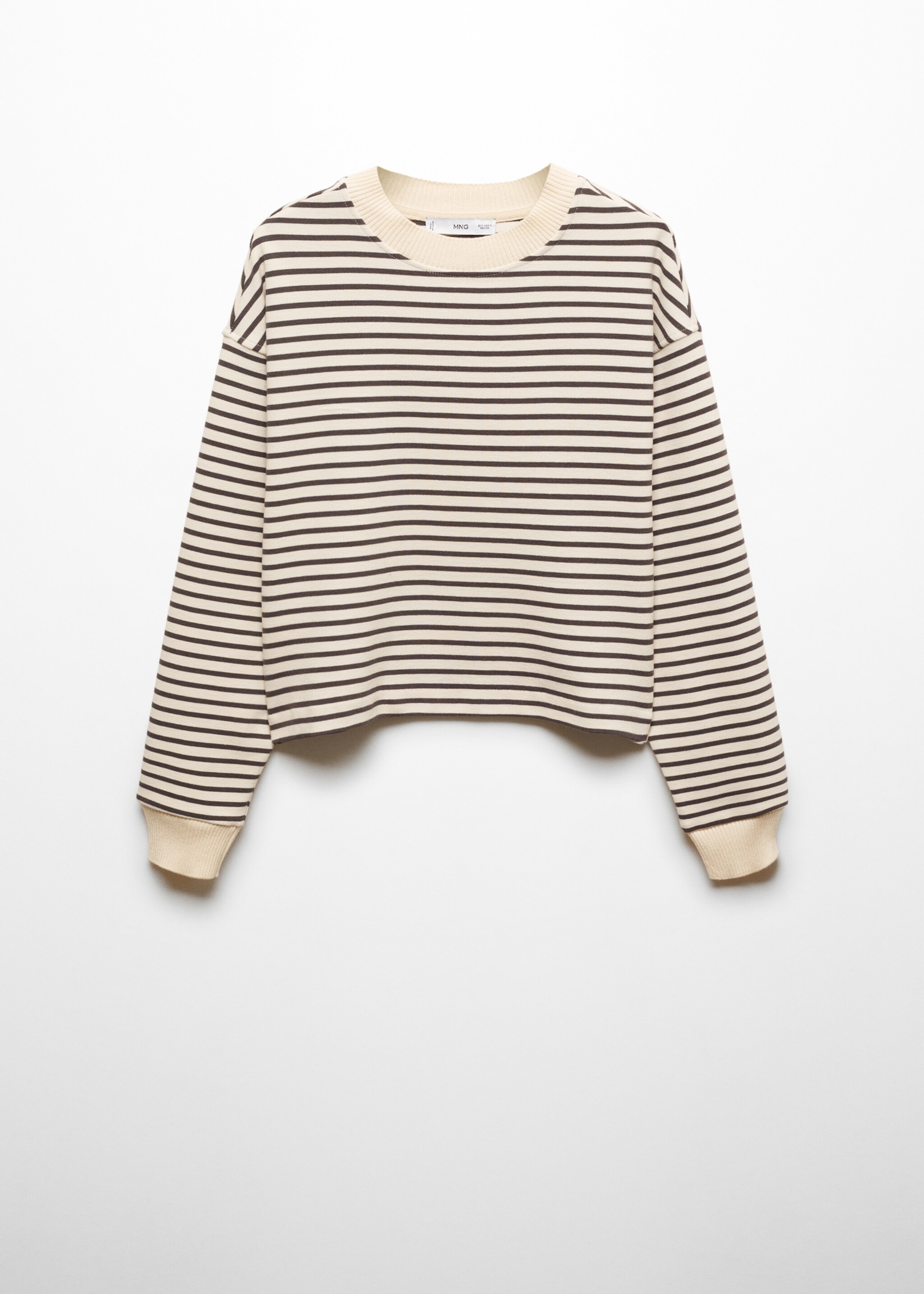 Gestreiftes Strick-Sweatshirt - Artikel ohne Model