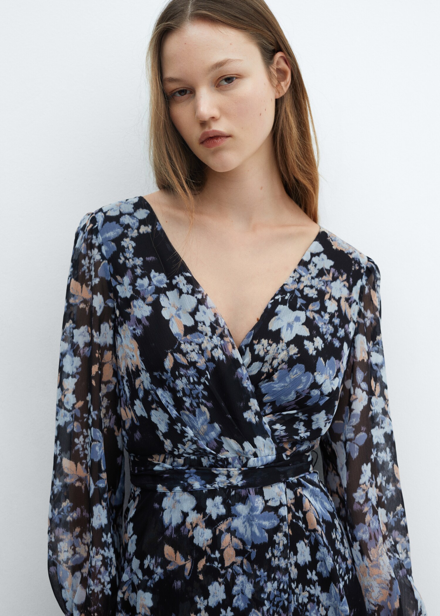 Robe fluide à imprimé floral - Détail de l'article 1