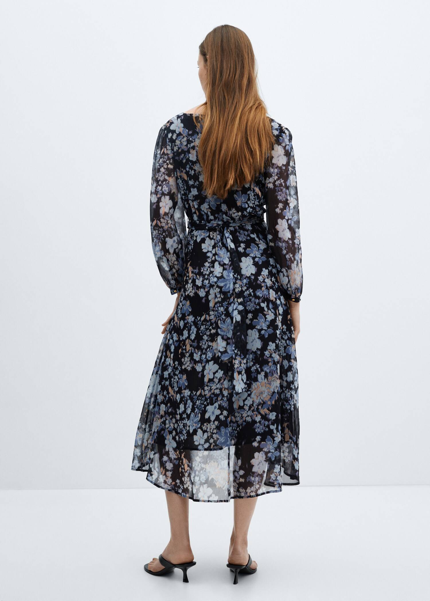 Robe fluide à imprimé floral - Verso de l’article