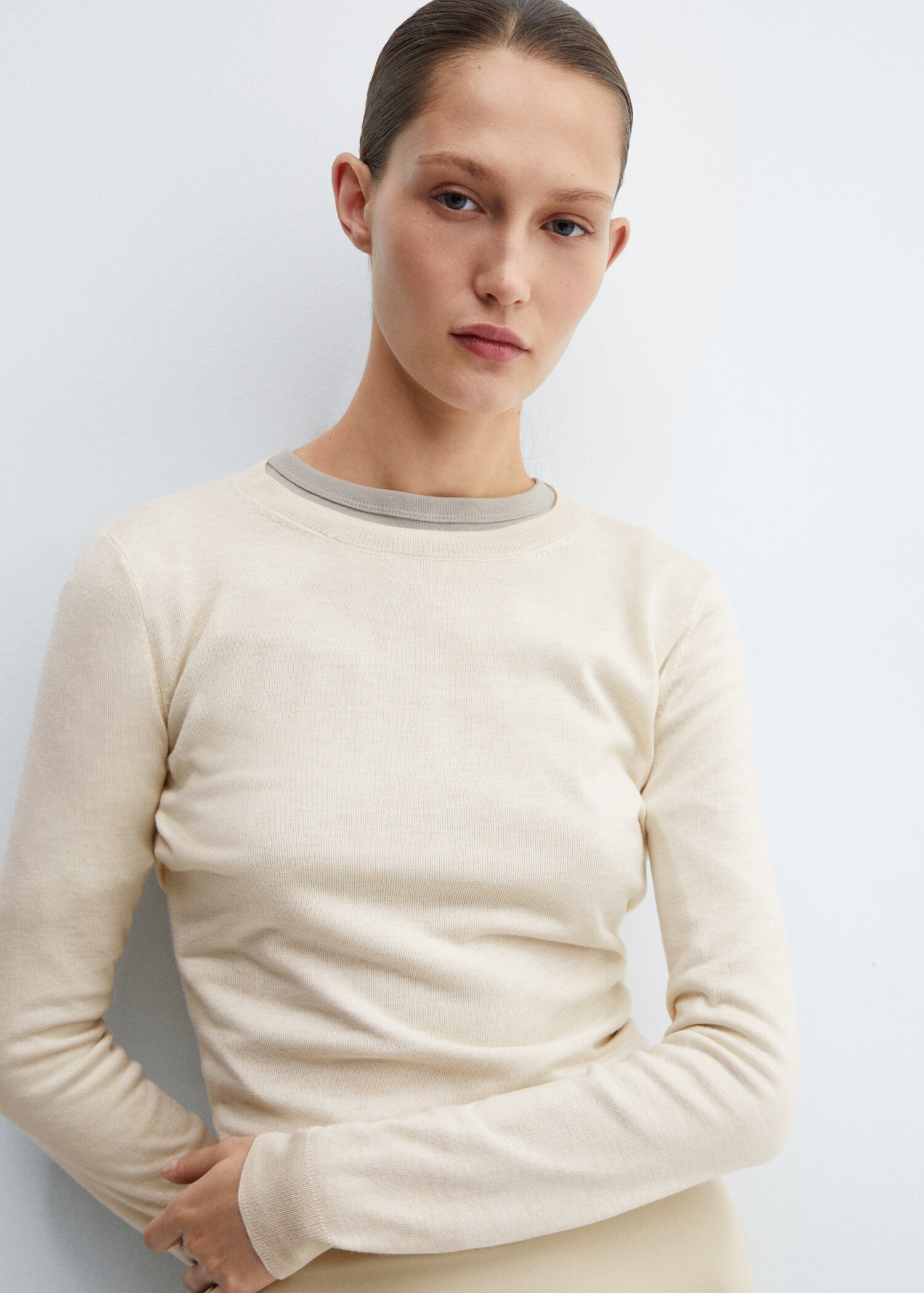 Pull-over maille col rond - Détail de l'article 1