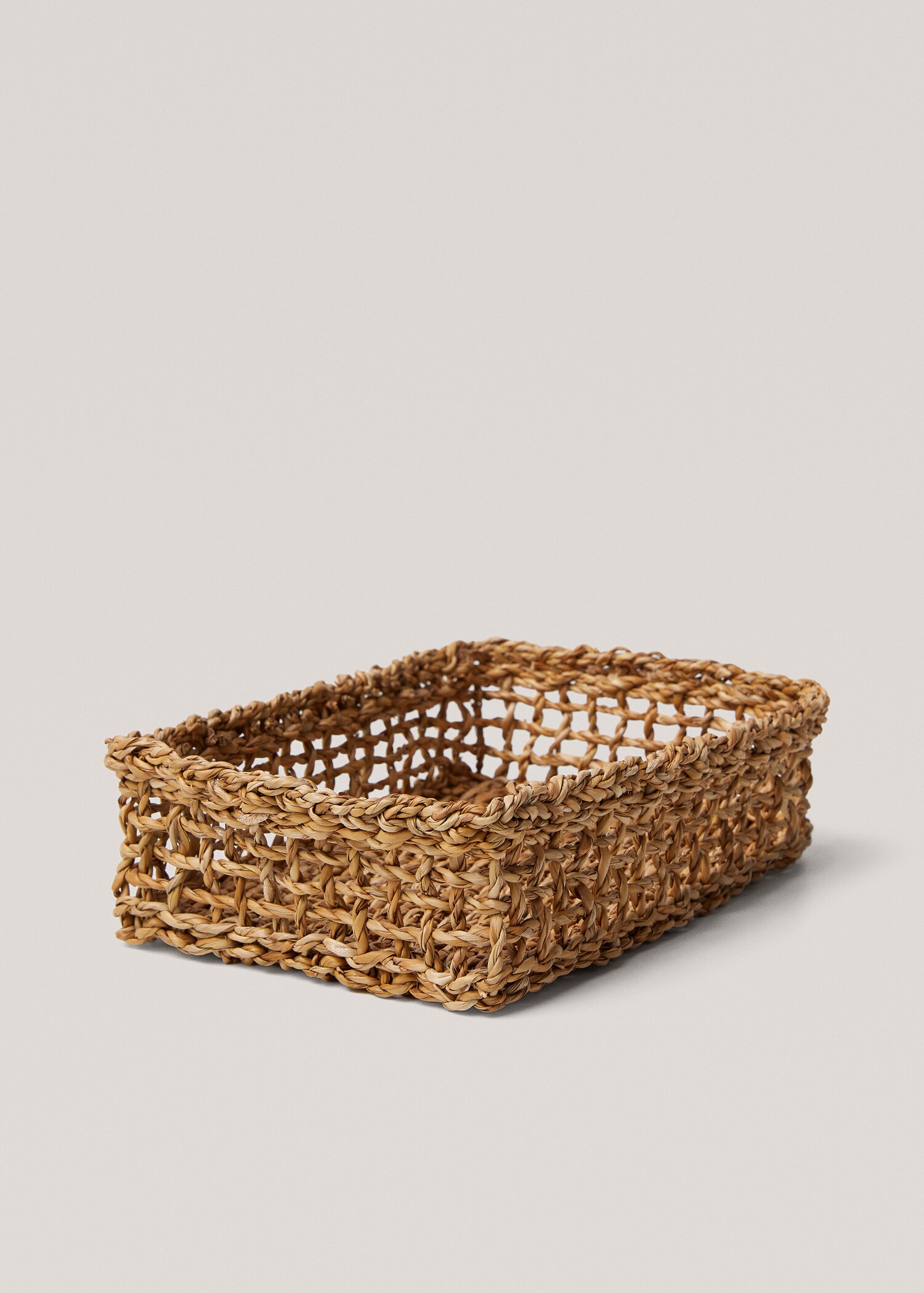 Cestino rettangolare fibre naturali 22x30 cm - Dettaglio dell'articolo 1