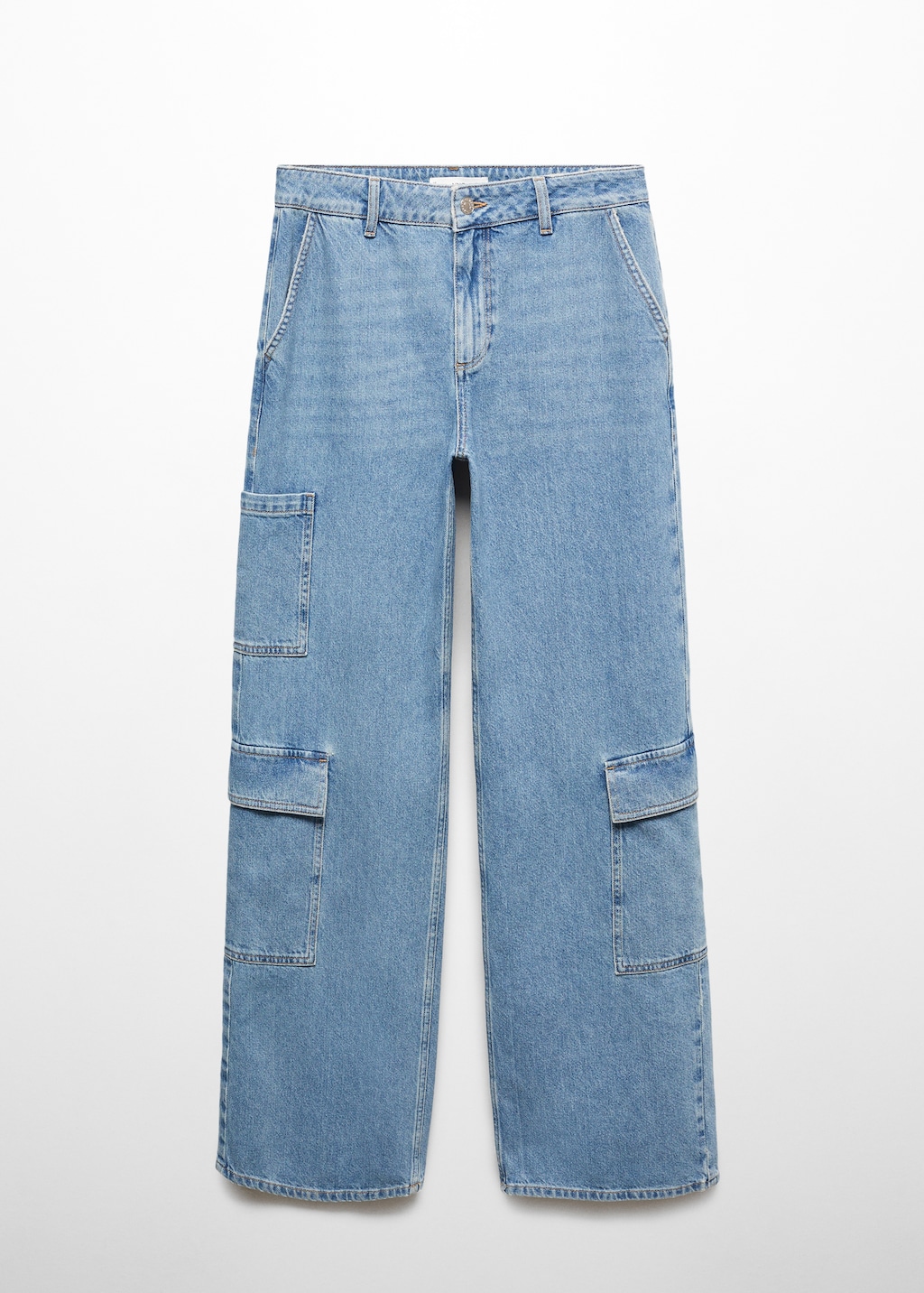 Loose cargo jeans with pockets - Women | MANGO OUTLET USA