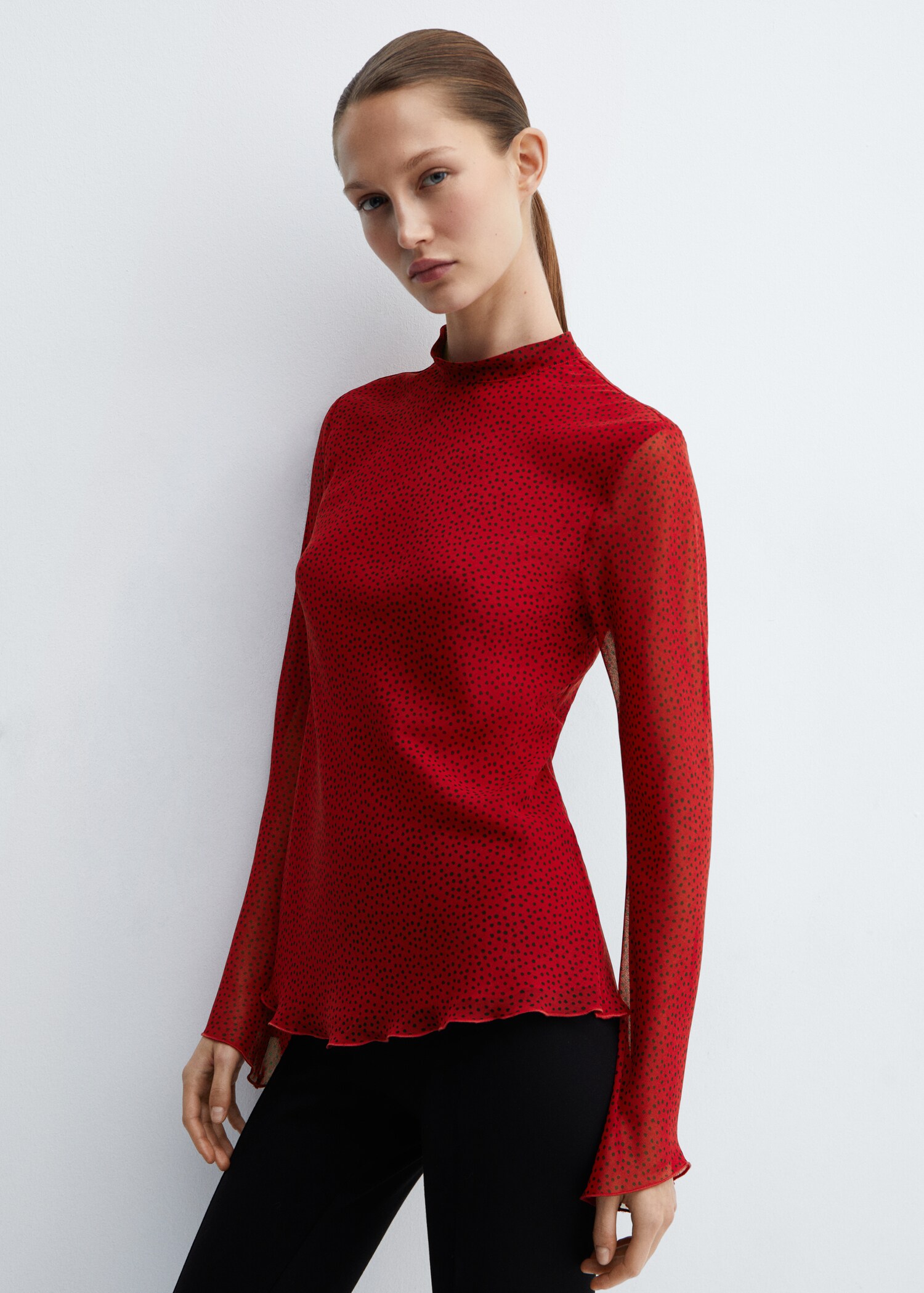 Blouse dos nœud - Plan moyen