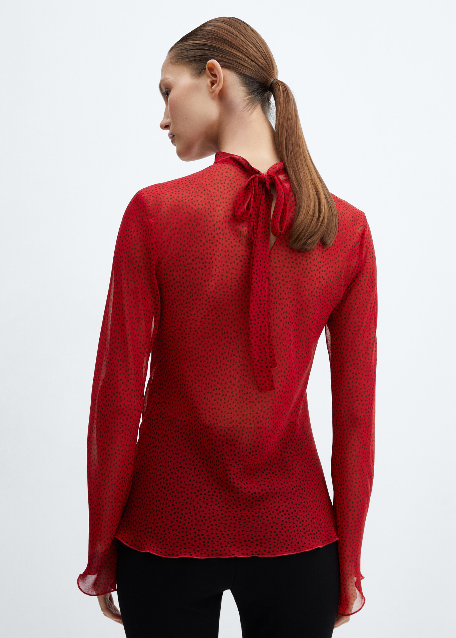 Blouse dos nœud - Verso de l’article