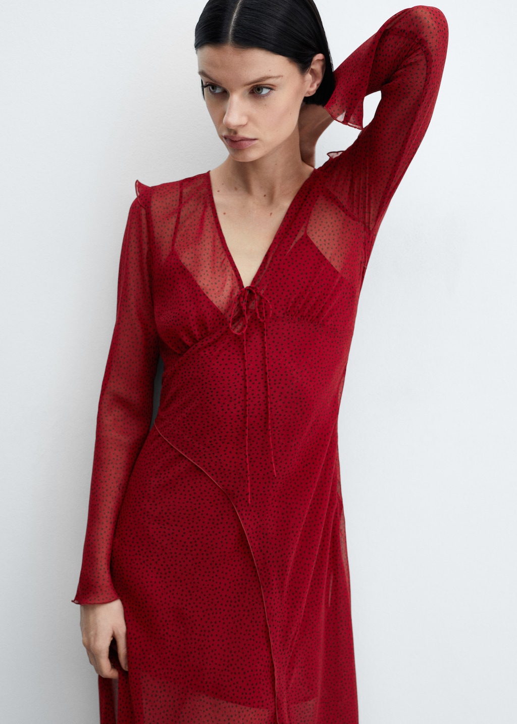 Printed bow dress