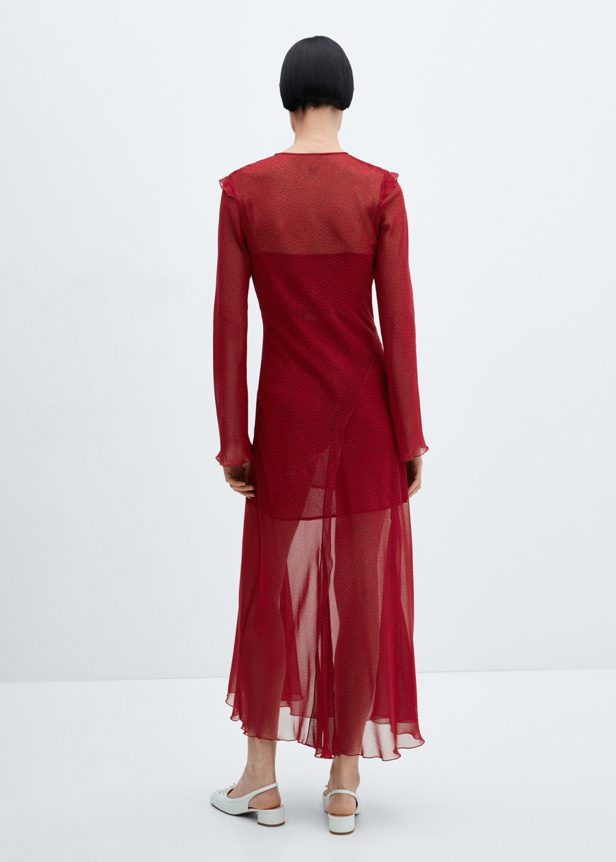 Printed bow dress - Reverse of the article