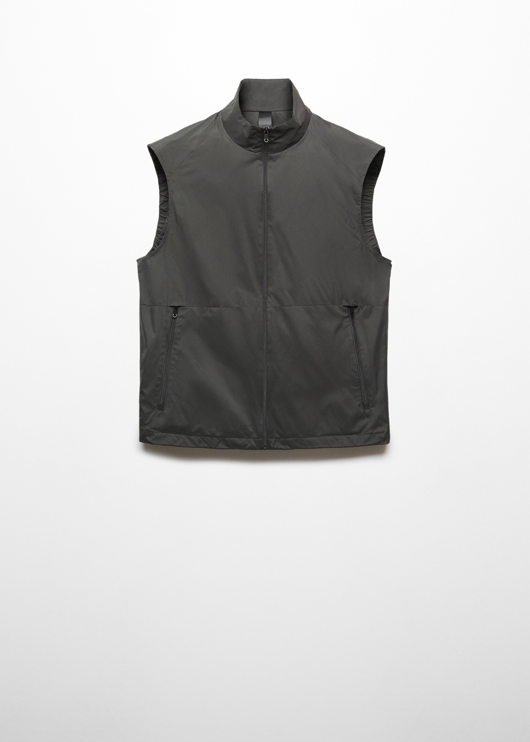 Straight water-repellent gilet - Article without model