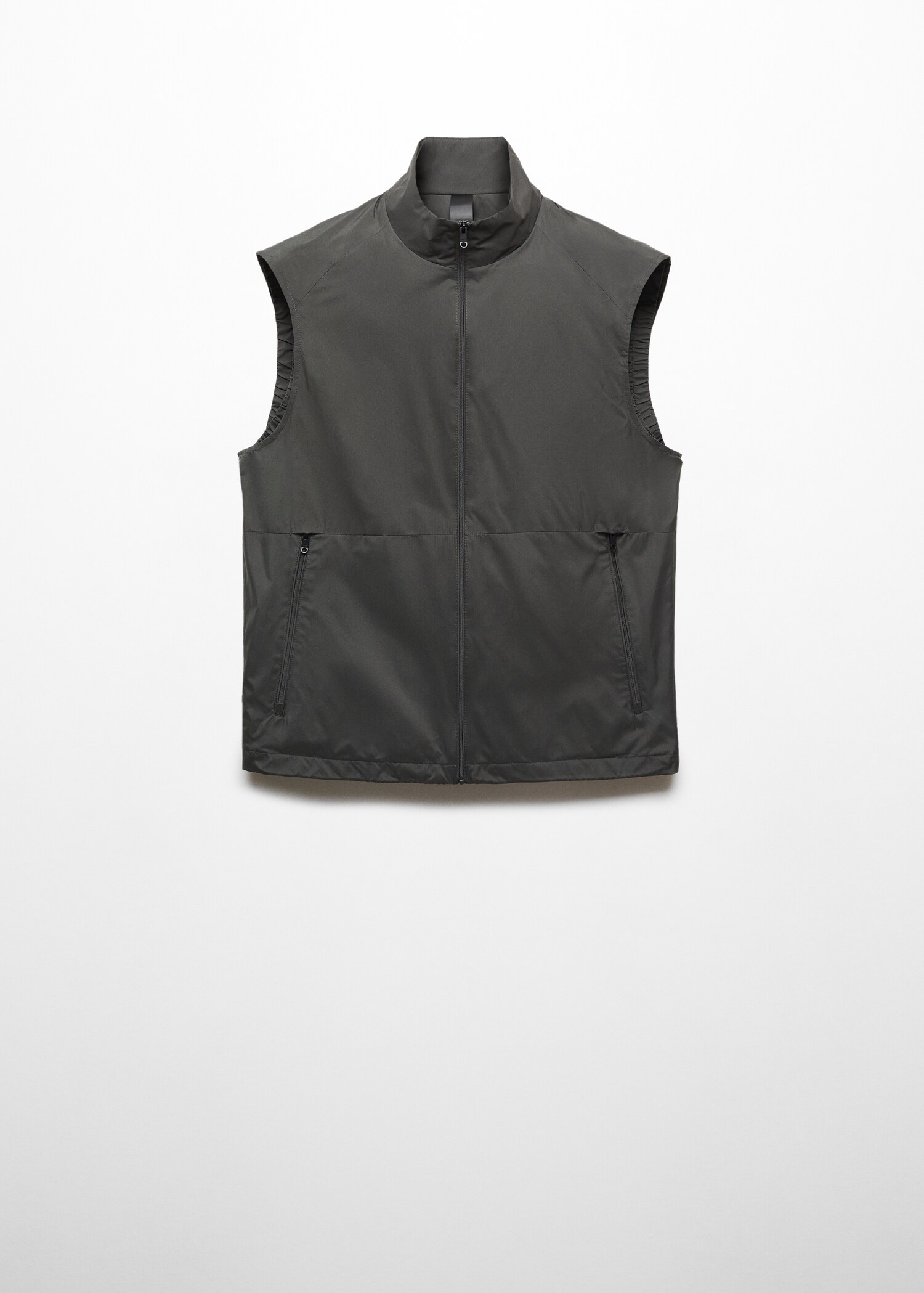 Straight water-repellent gilet - Article without model