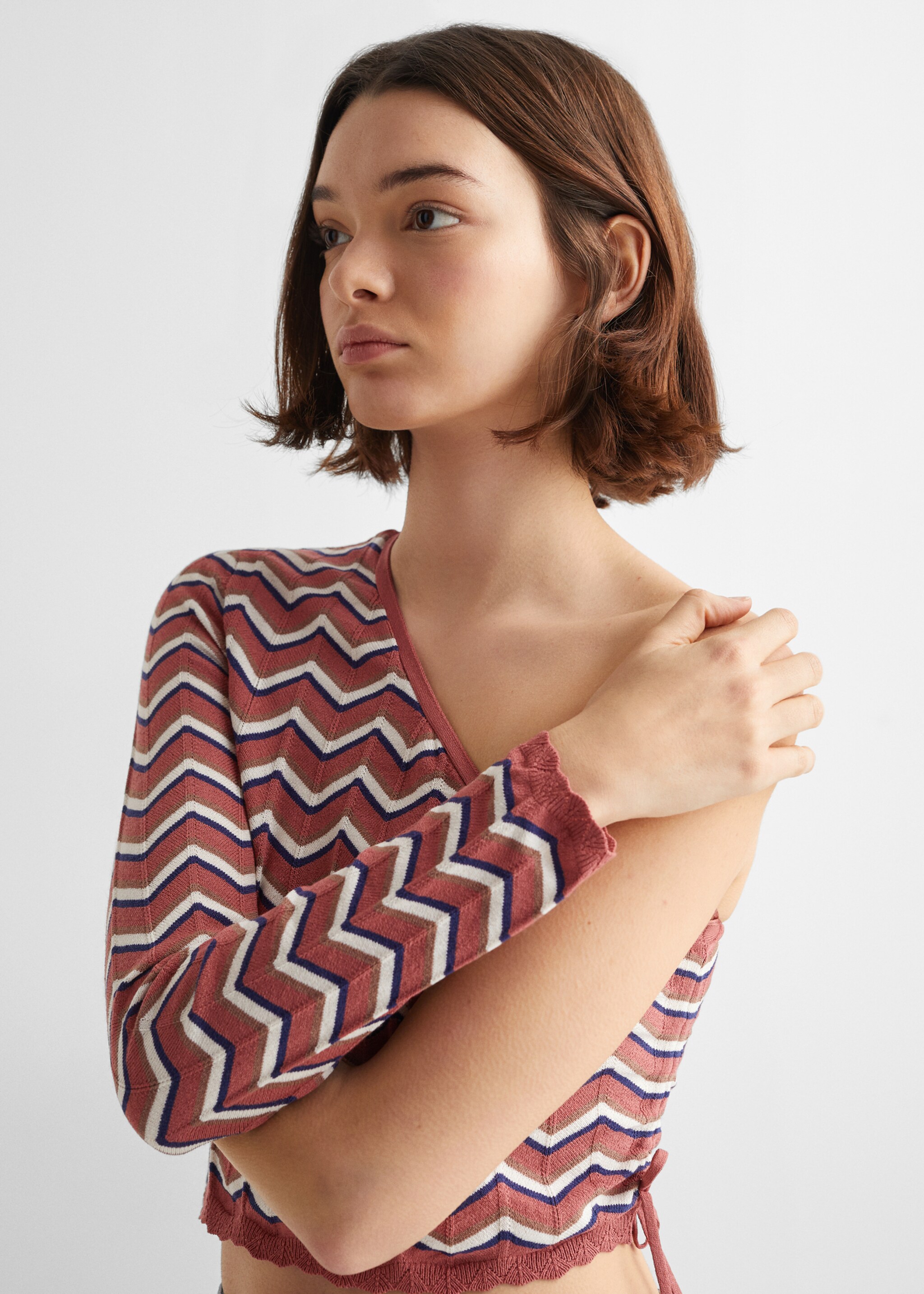 Asymmetrischer Strickpullover - Detail des Artikels 1