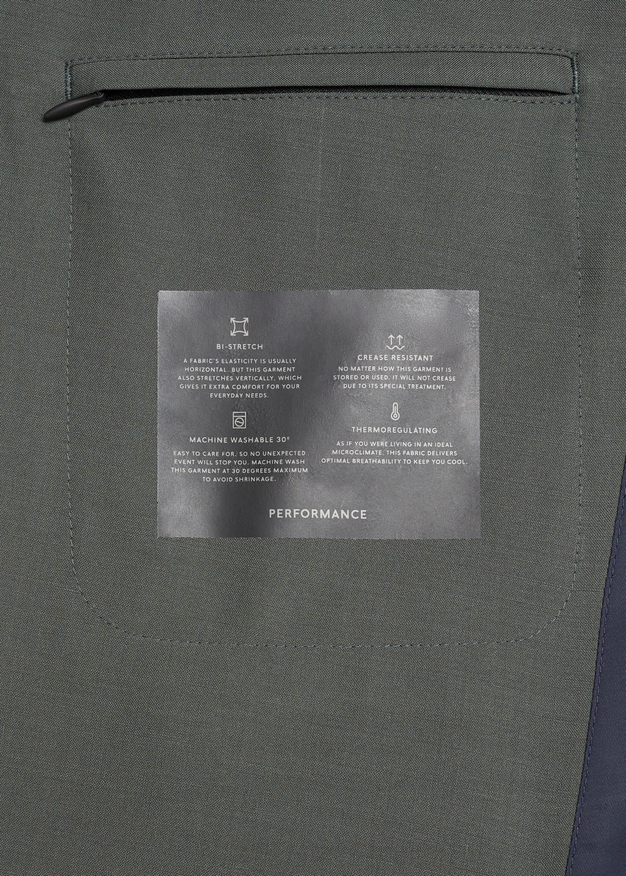 Slim-fit wool suit jacket - Details of the article 0