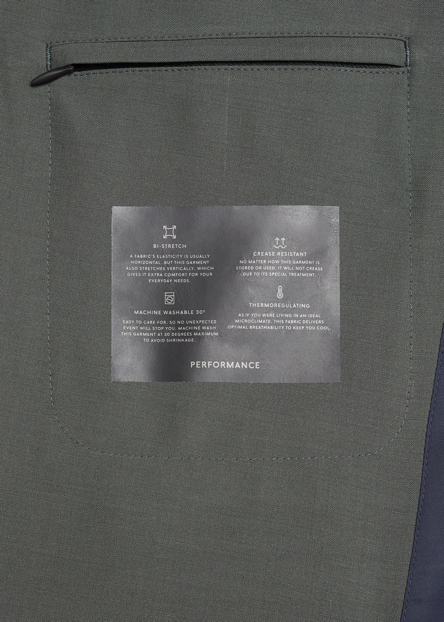 Σακάκι κοστουμιού slim fit μαλλί - Λεπτομέρεια του προϊόντος 0