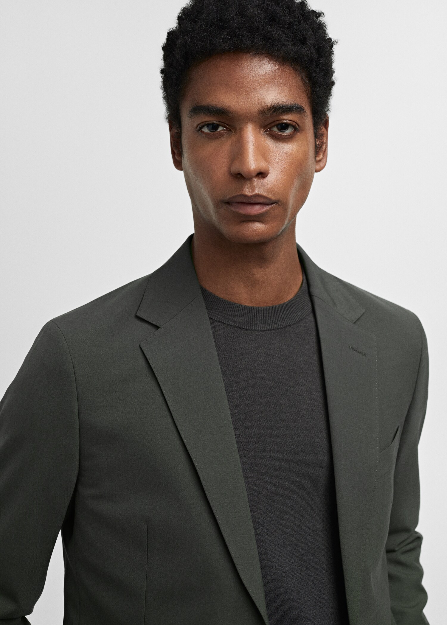 Σακάκι κοστουμιού slim fit μαλλί - Λεπτομέρεια του προϊόντος 1
