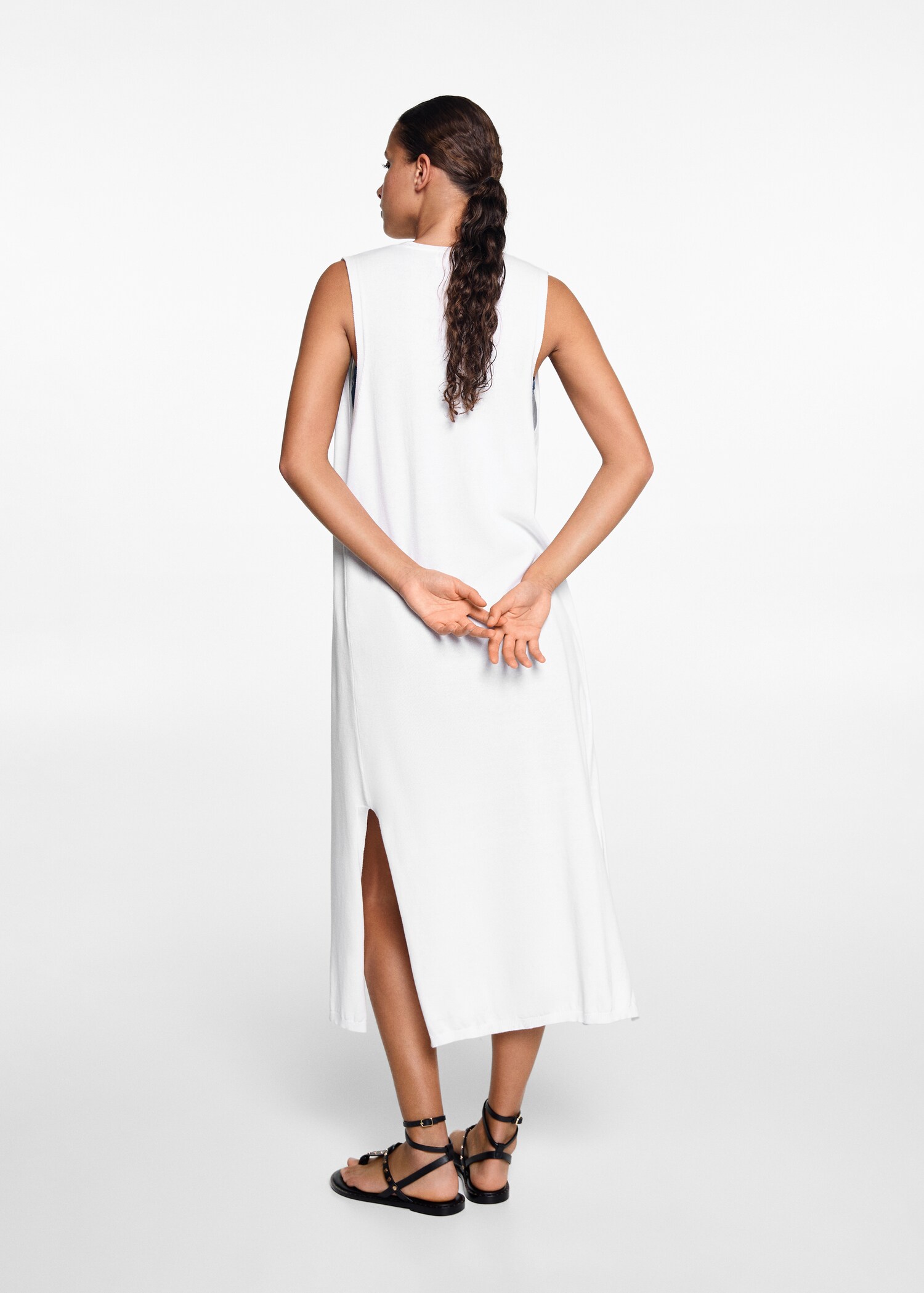 Lange Strickweste - Rückseite des Artikels