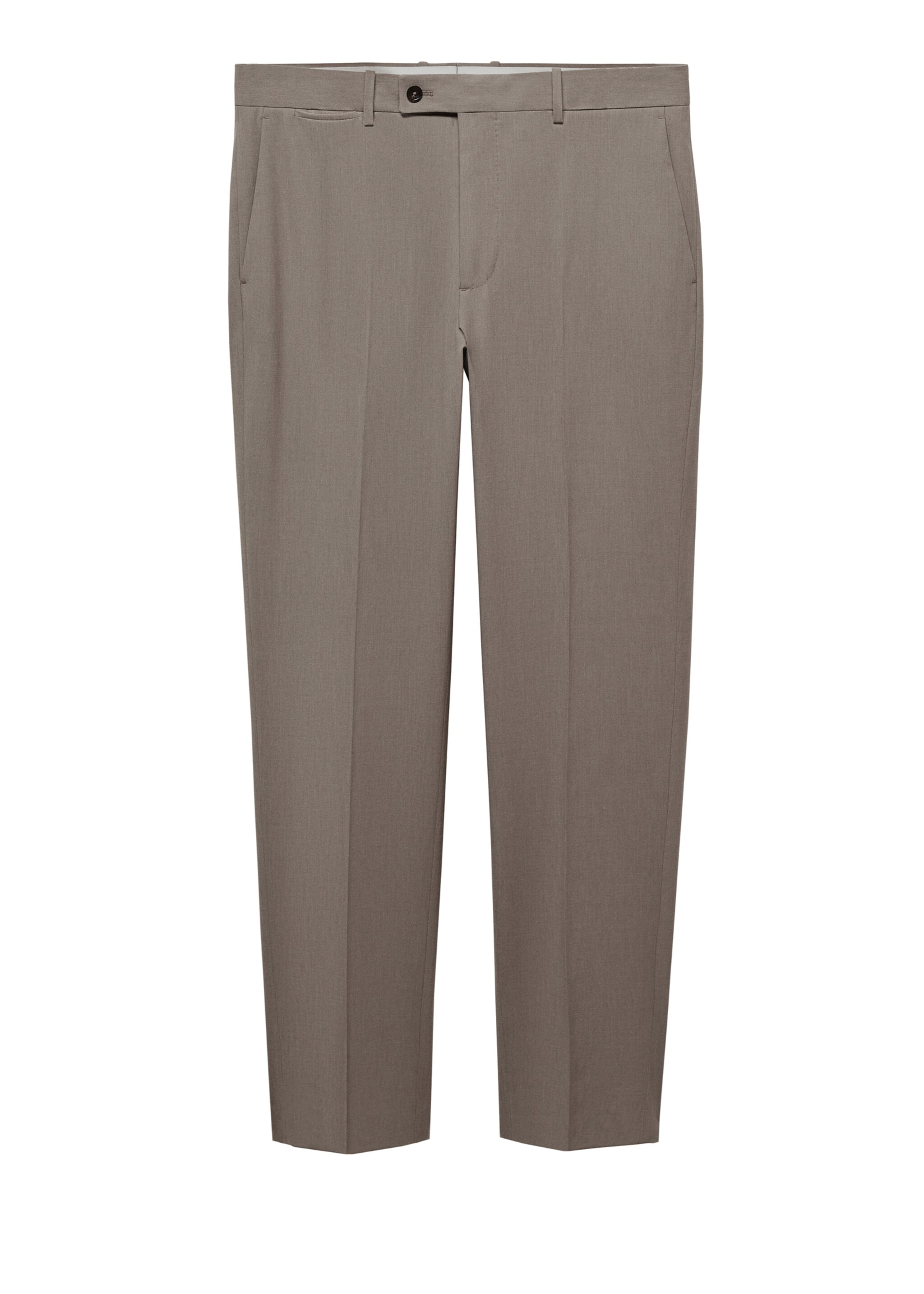 Garniturowe spodnie slim fit z chłodnej wełny - Szczegóły artykułu 9
