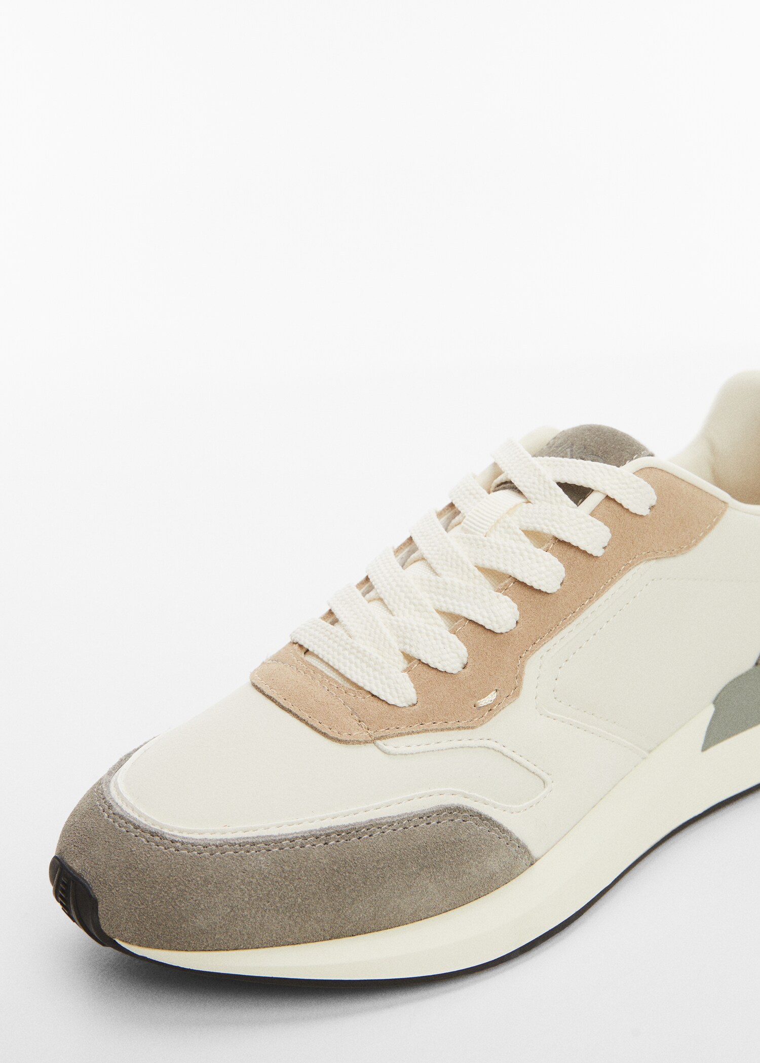 Leather mixed sneakers - Details of the article 2