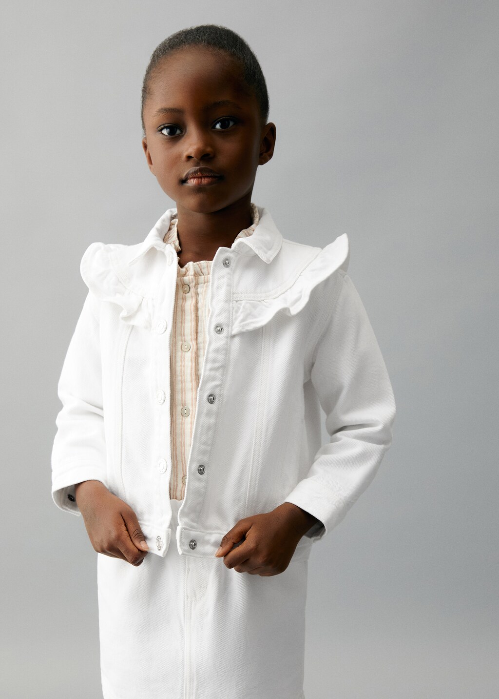 ジャケット・アウター muguet frill sailor collar blouson White muguet frill sailor collar blouson WHITE