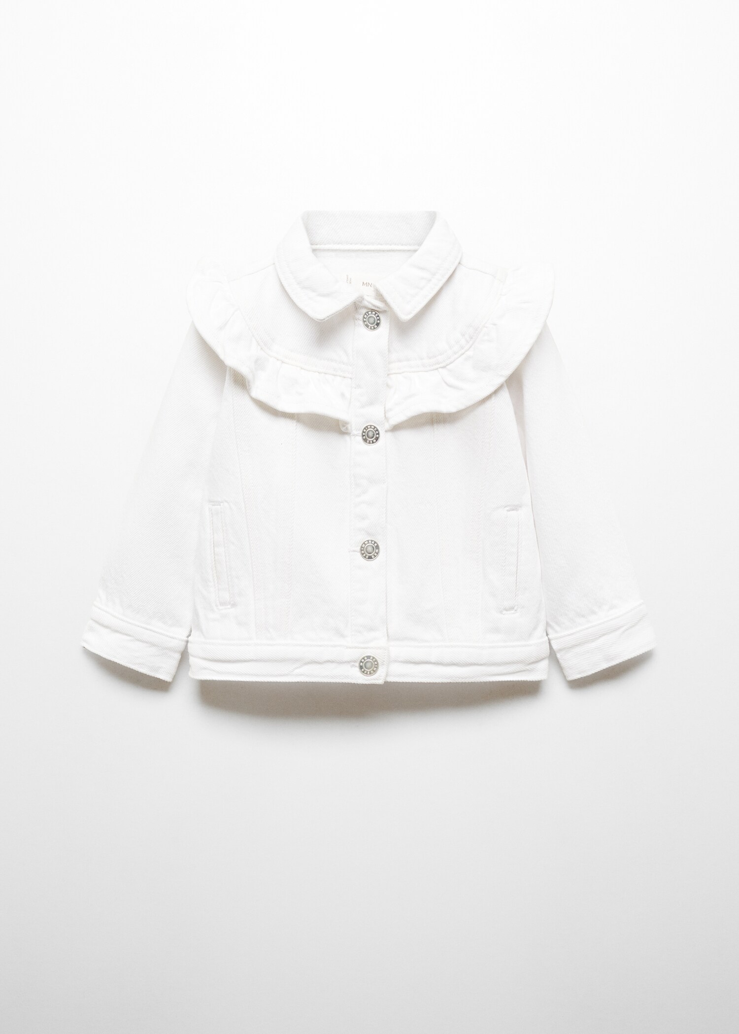 Ruffled denim jacket - Article without model