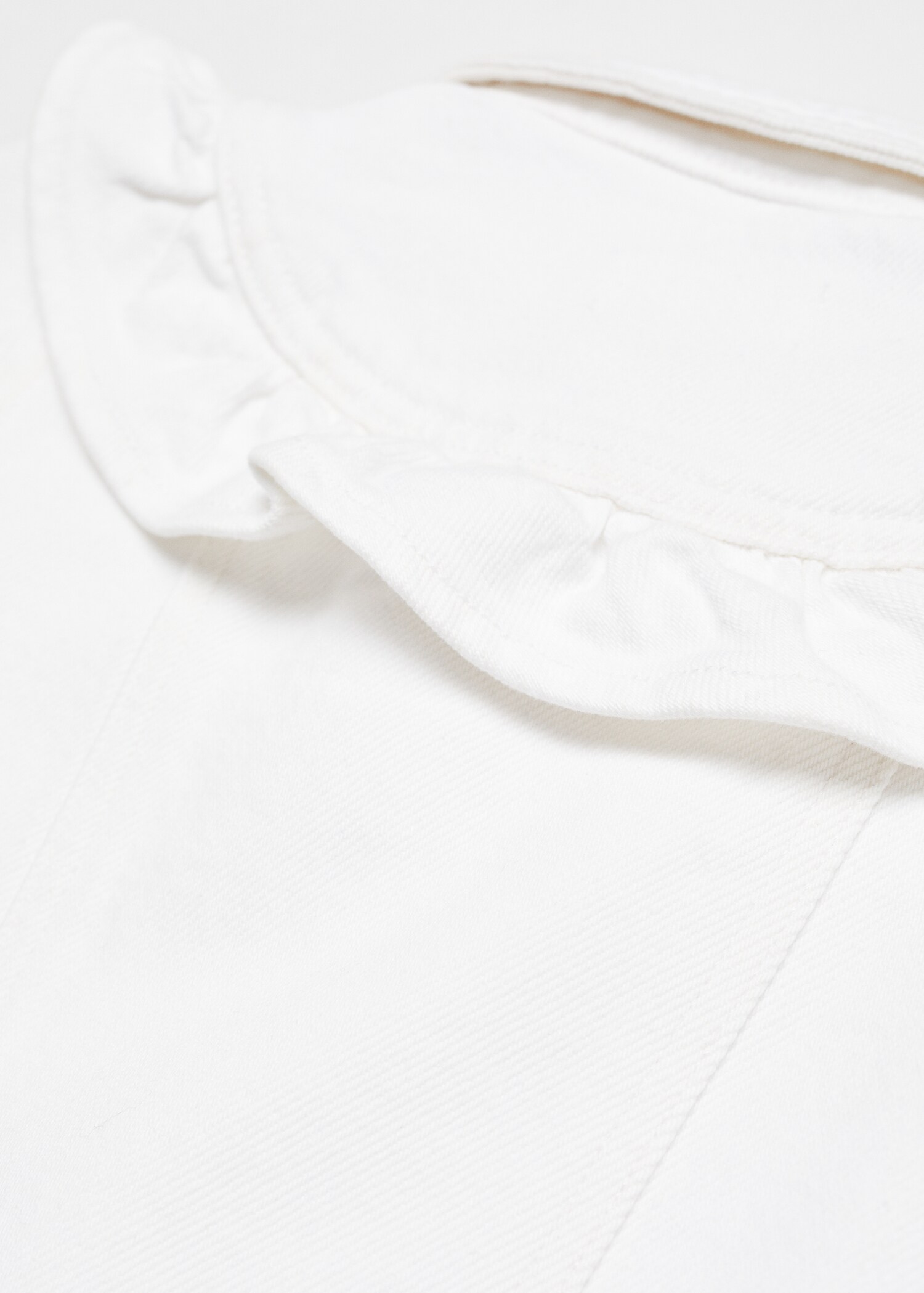 Ruffled denim jacket - Details of the article 0