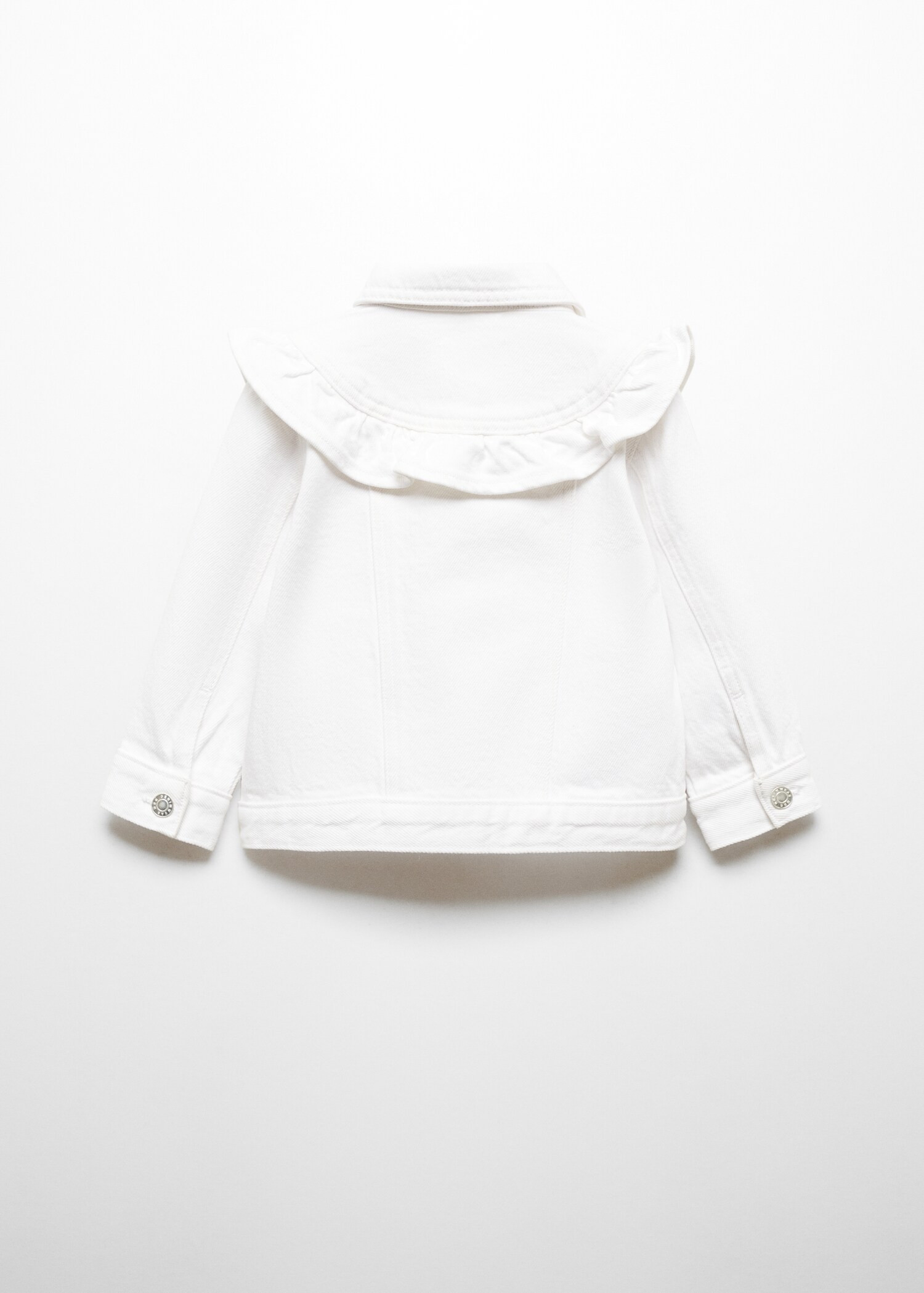 Ruffled denim jacket - Reverse of the article