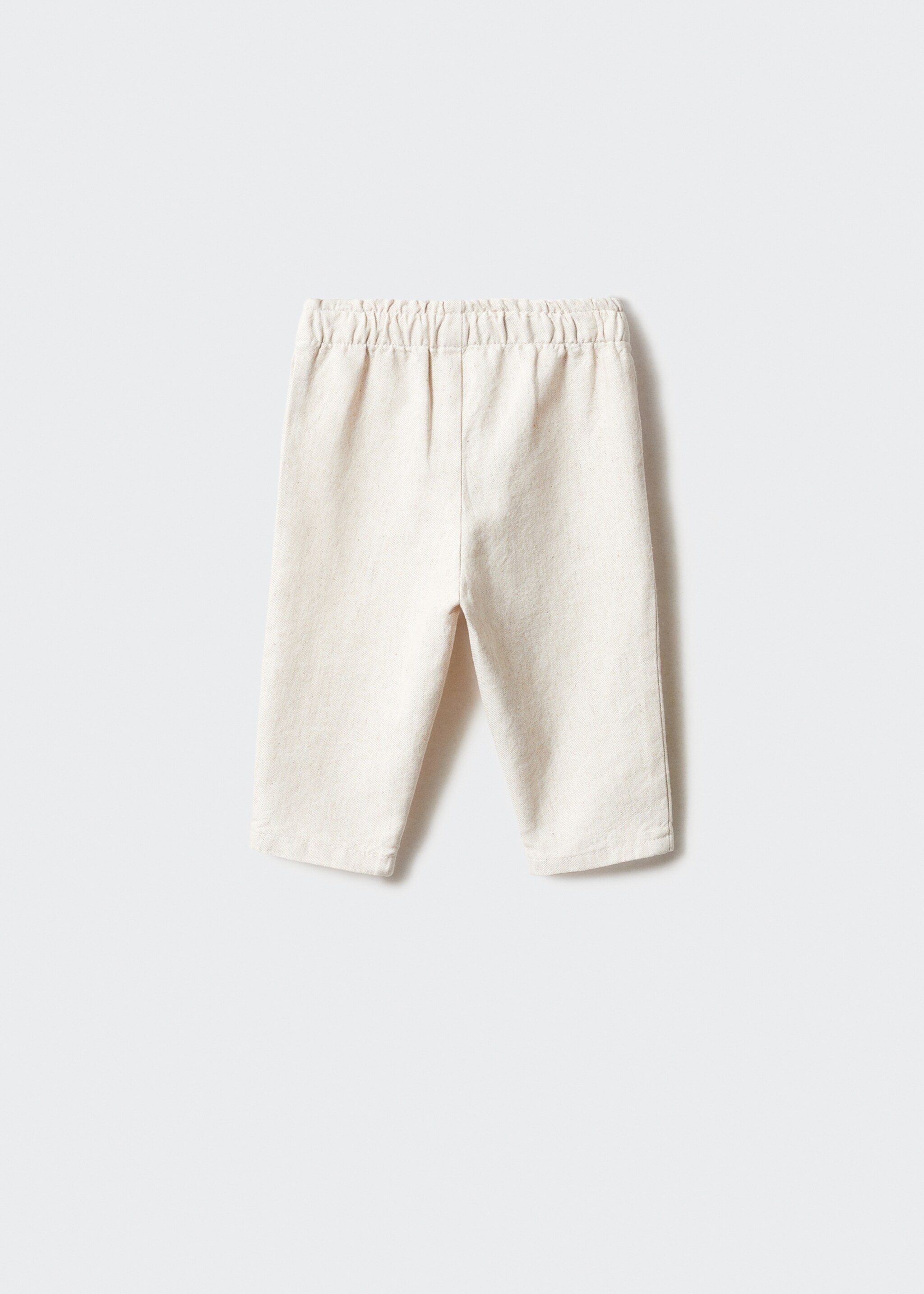 Leinenhose mit Gummibund - Rückseite des Artikels