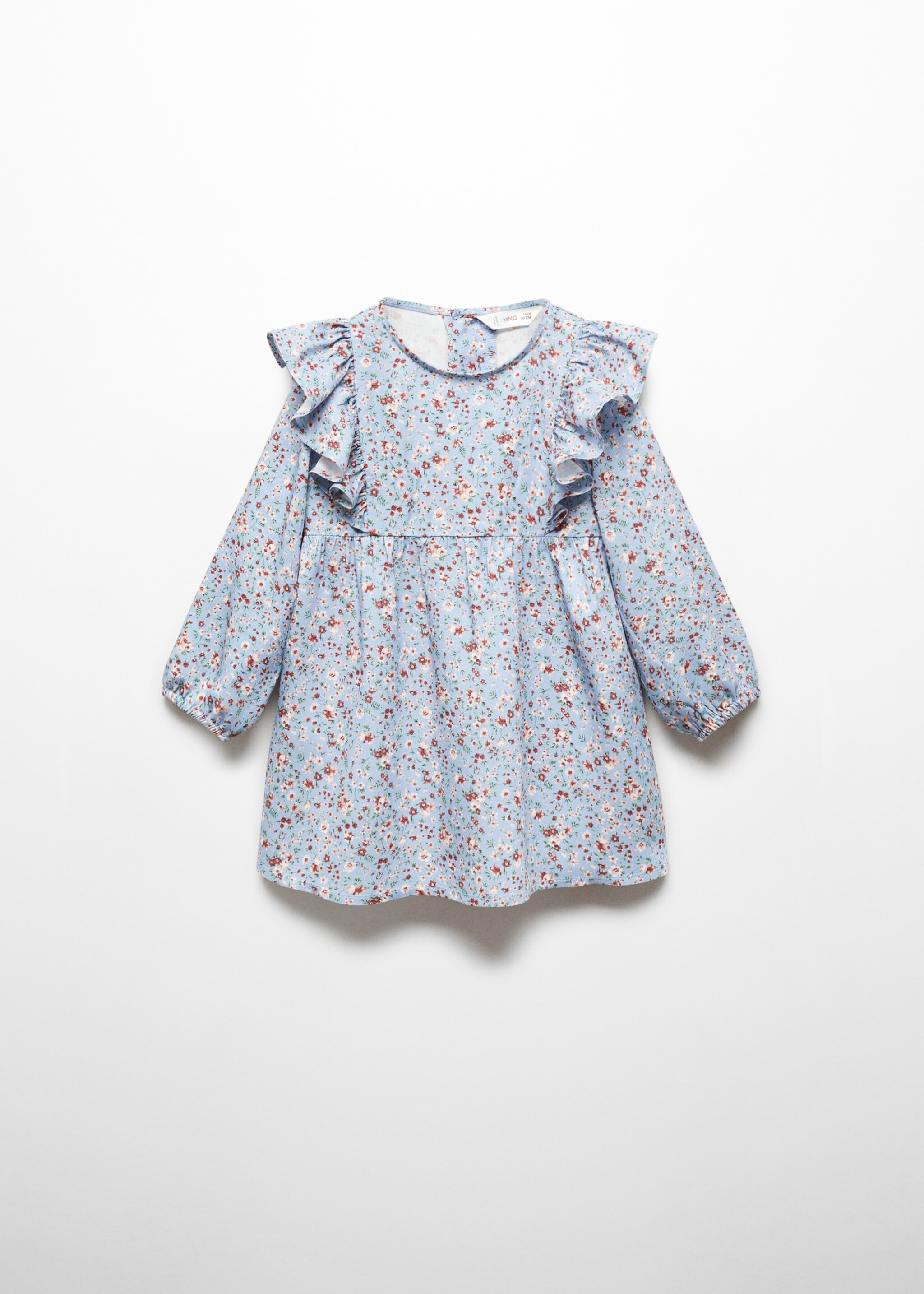 Vestido estampado folhos - Artigo sem modelo